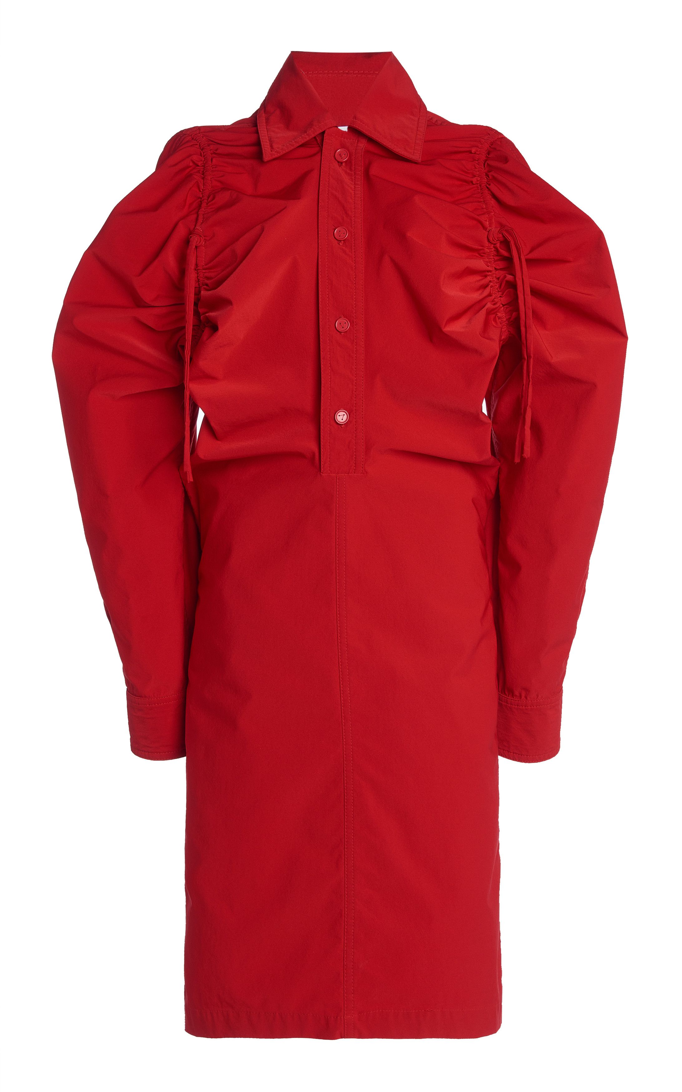 image of Bottega Veneta O1Loc1C0424 678029 Dress In Red, Women's (Size Medium)