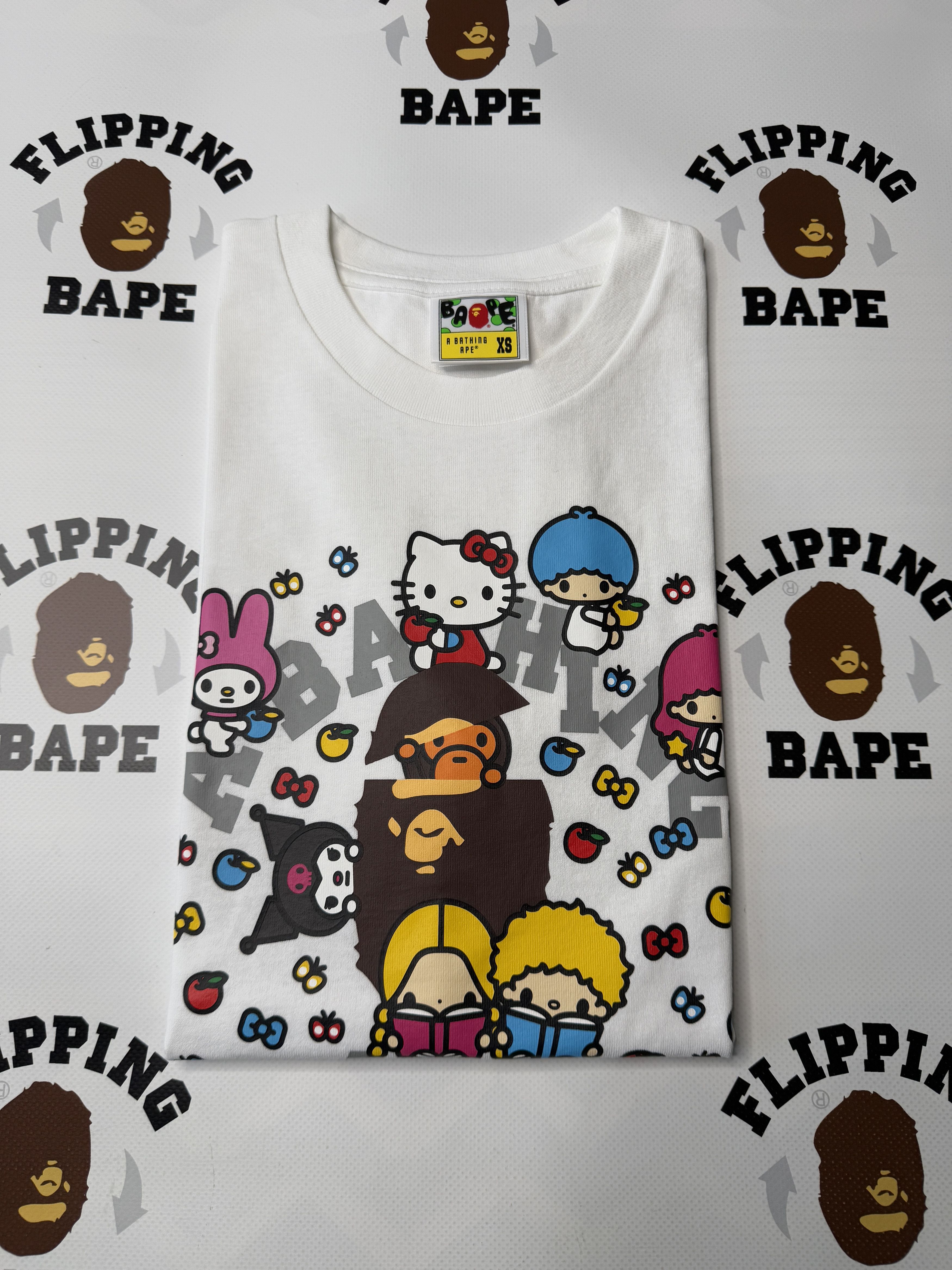 Bape BABY MILO X SANRIO CHARACTERS TEE #2 Size US XS / EU 42 / 0 - 7 Thumbnail