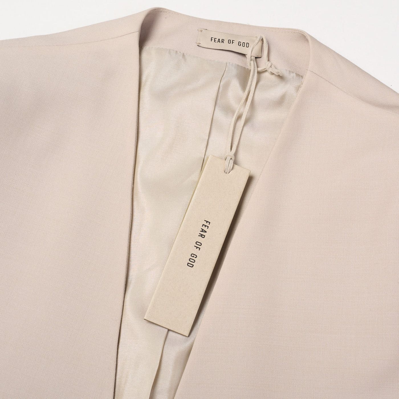 Fear of God FEAR OF GOD Eternal Wool-Mohair Lapelless Suit Jacket Size 40R - 6 Thumbnail