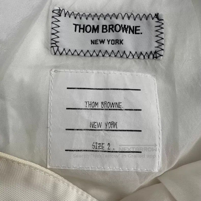 Thom Browne Thom Browne size 2 White striped drawstring nylon sweatpant Size US 28 / EU 44 - 4 Thumbnail