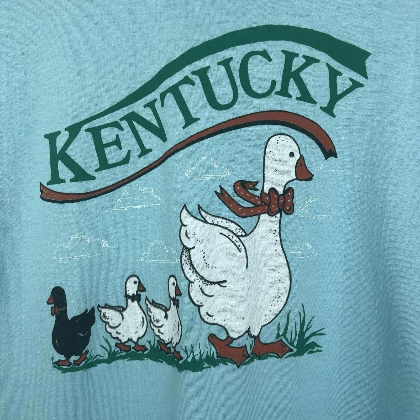 Other Vintage 80s/90s Kentucky Ducks Light Blue T Shirt Large Size US L / EU 52-54 / 3 - 2 Thumbnail