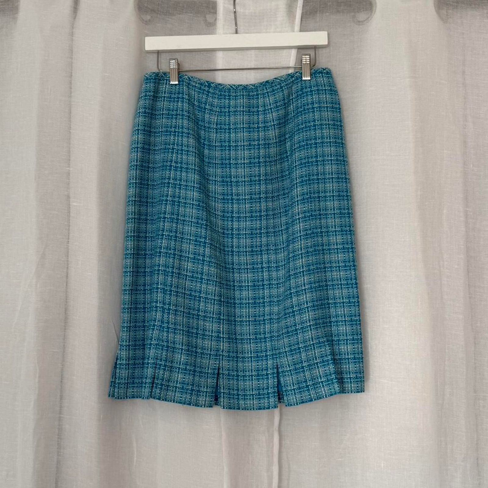 Vintage 💎 Vintage 90’s Le Suit Tweed Skirt Set 💎 Size L / US 10 / IT 46 - 7 Thumbnail