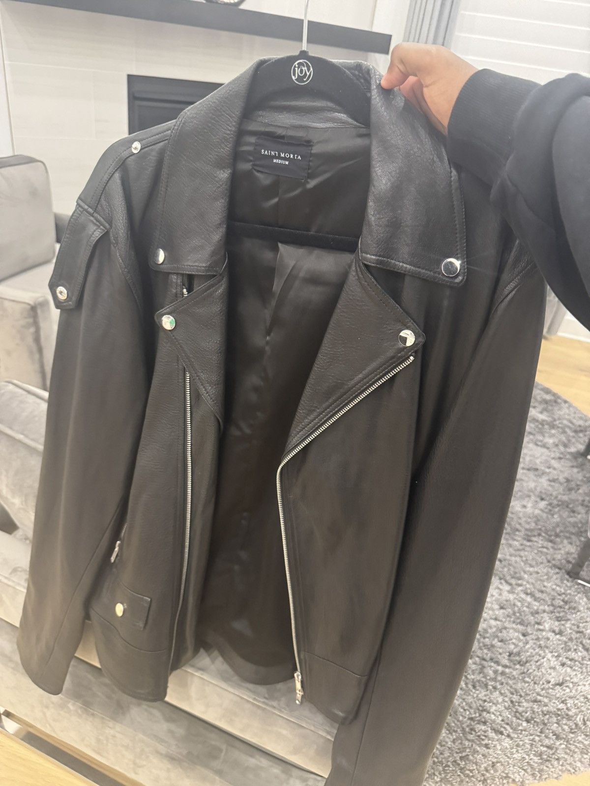 Other Saint Morta Leather Biker Jacket (OG) (Black) 2017 Size US M / EU 48-50 / 2 - 3 Thumbnail