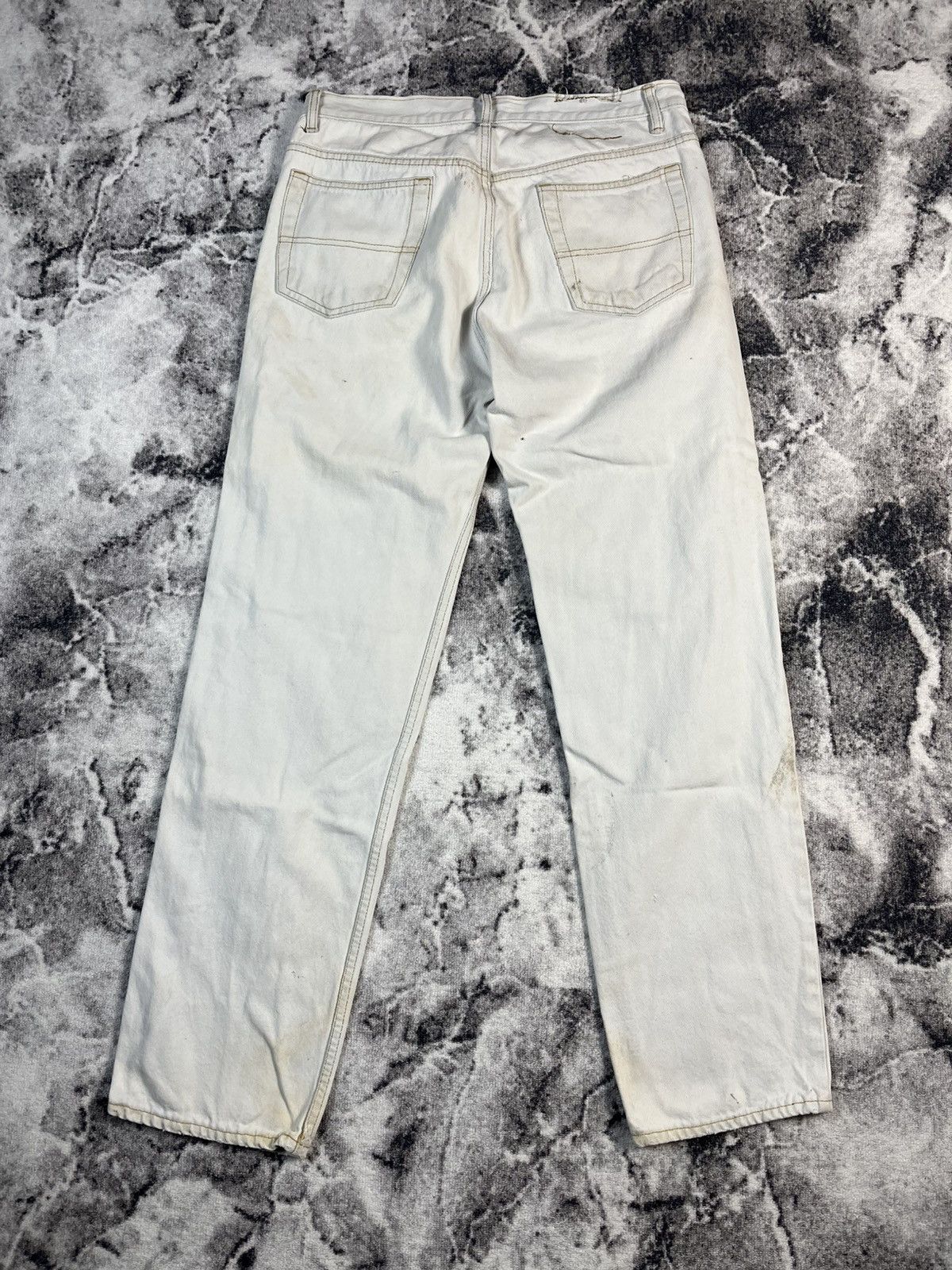 Other Kaserne Zurich Distressed White Jeans Size US 35 - 17 Thumbnail