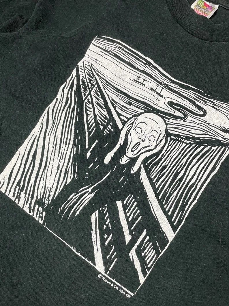 Vintage Edvard Munch The Scream Vintage T-shirt Art Kunst 90s arttee Size US XL / EU 56 / 4 - 3 Thumbnail