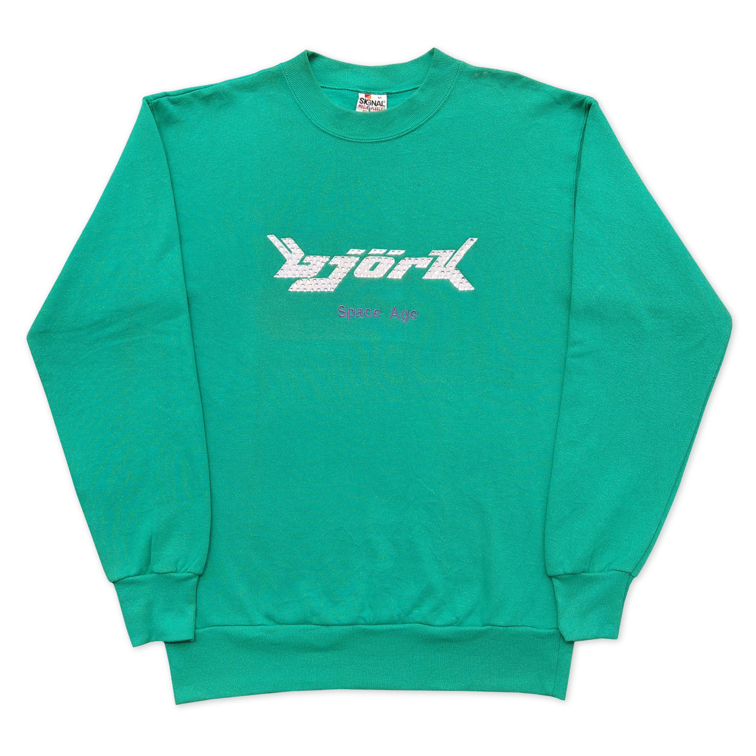 Band Tees Vintage 90's BJORK "Space Age" Custom Rhinestone Crewneck Size US M / EU 48-50 / 2 - 2 Thumbnail