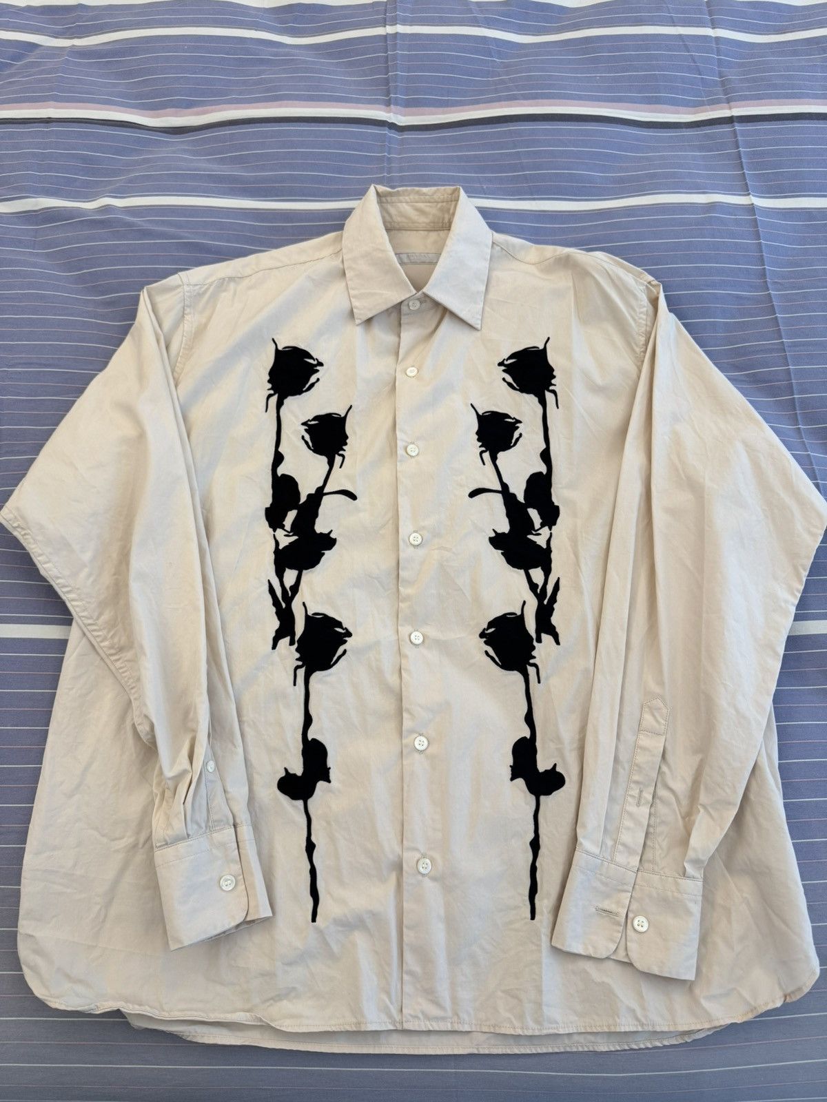 Prada Prada Rose Shirt Button Up Size S Size US S / EU 44-46 / 1 - 8 Thumbnail