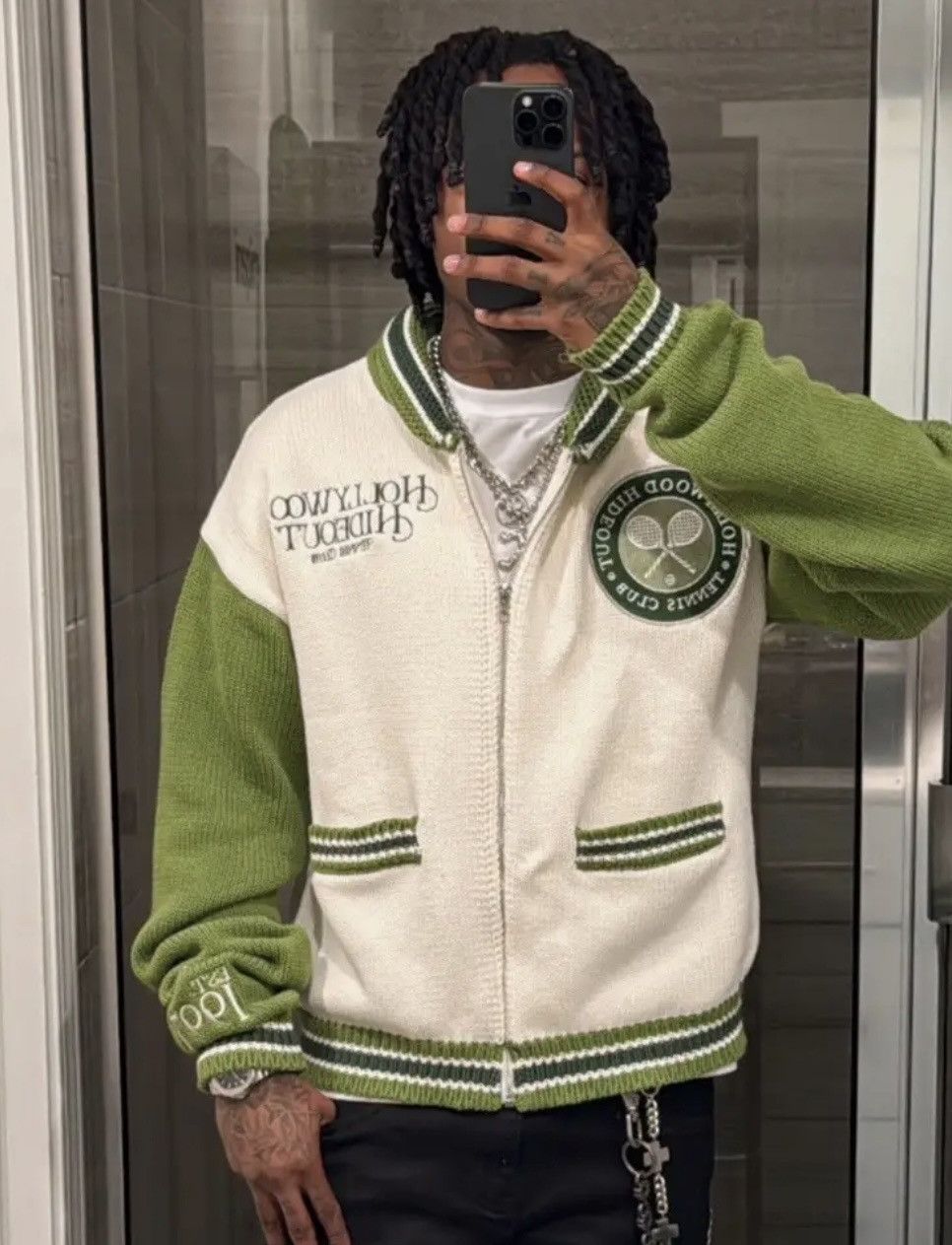 Hypebeast Hollywood Hideout Tennis Cardigan size small Size US S / EU 44-46 / 1 - 1 Thumbnail