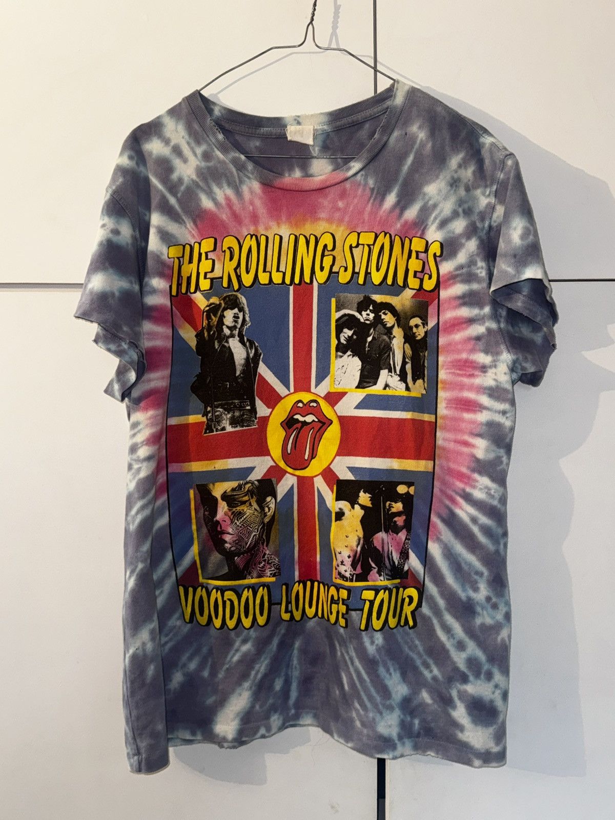 The Rolling Stones 1/1 Vintage 90s Rolling Stones St.Tropez Tie Dye Tee Size US M / EU 48-50 / 2 - 1 Thumbnail