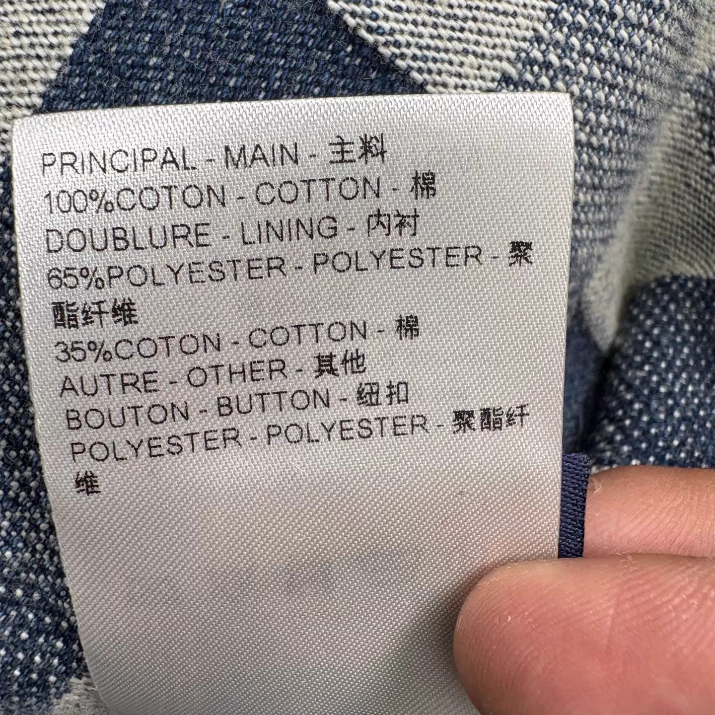 Louis Vuitton LV Pharrell Mosaic Denim Jacket EU50 New Size US M / EU 48-50 / 2 - 6 Thumbnail