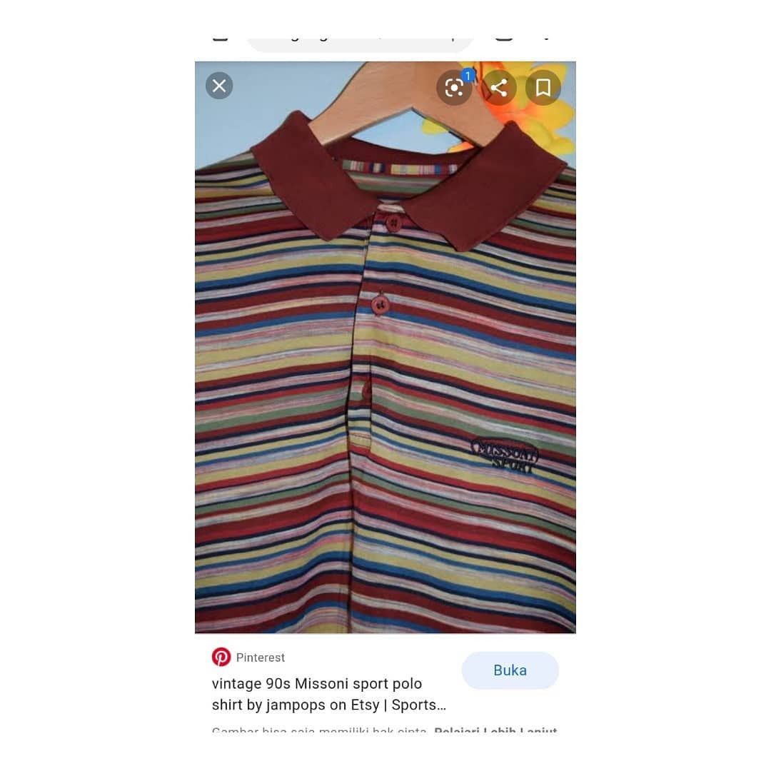 Missoni vintage 90s Missoni sport polo shirt Rainbow Vintage Stripes Size US M / EU 48-50 / 2 - 6 Thumbnail