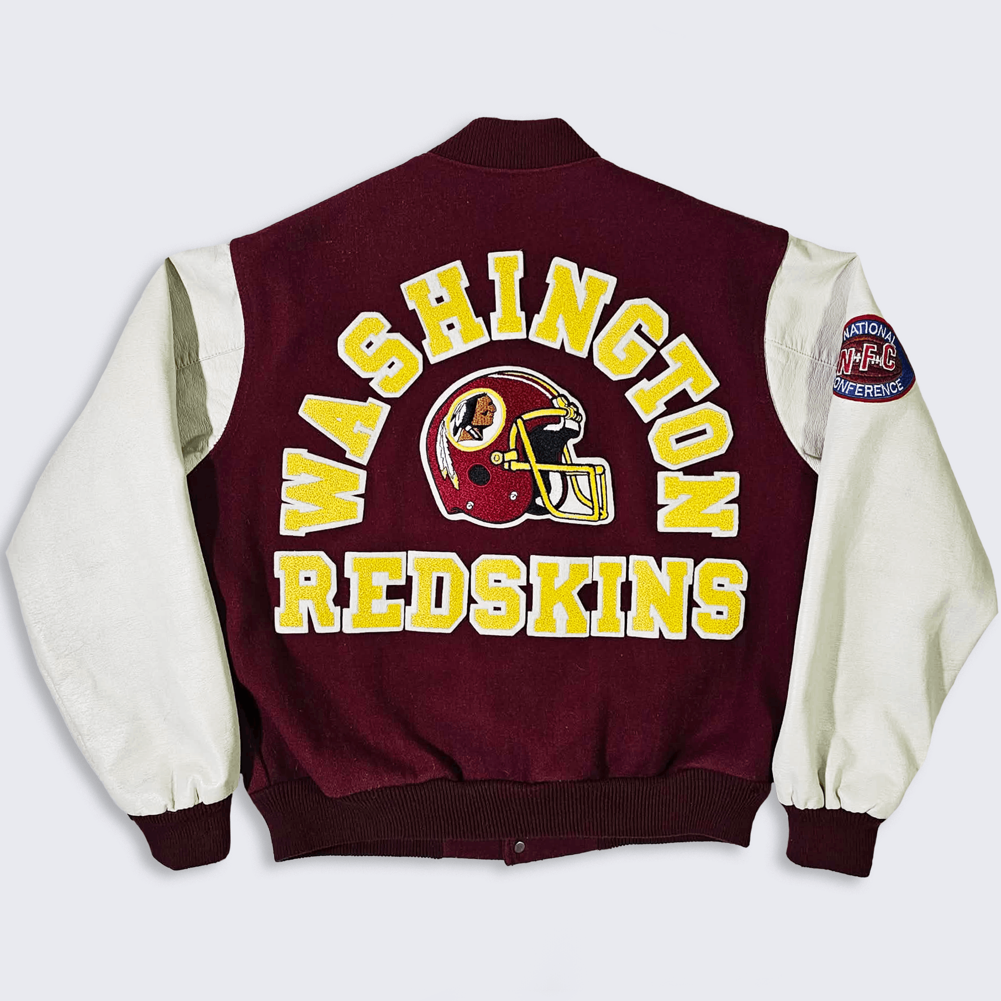 NFL Washington Commanders Vintage 80s Chalk Line Varsity Jacket Size US L / EU 52-54 / 3 - 1 Thumbnail