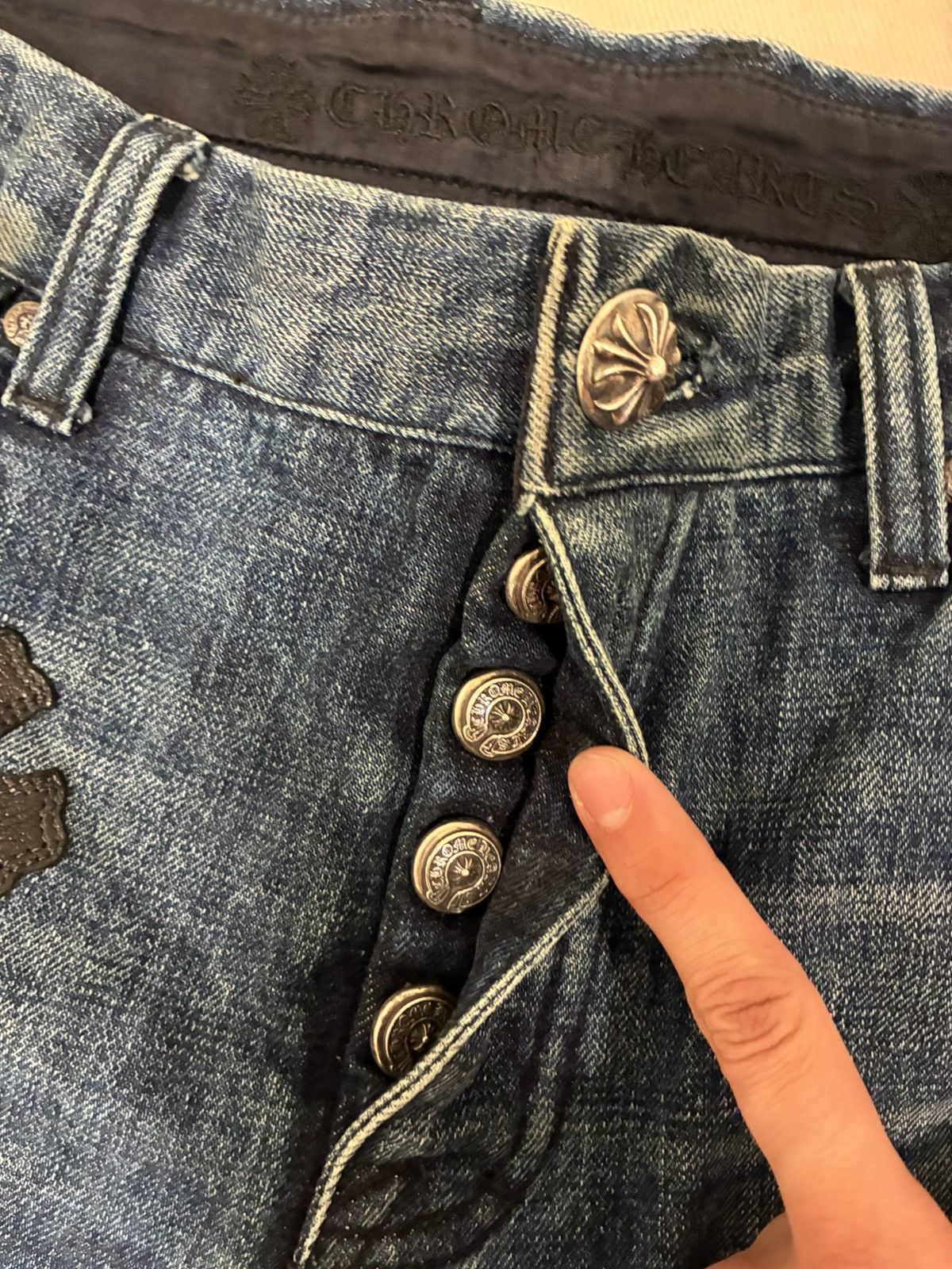 Chrome Hearts Chrome Hearts Patchwork Jean Shorts Size US 34 / EU 50 - 3 Thumbnail