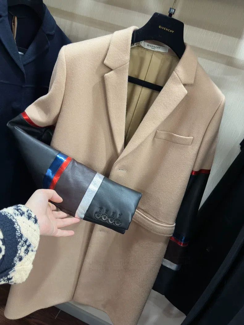 Givenchy Givenchy Wool Mixed Leather Coat Size XS / US 0-2 / IT 36-38 - 6 Thumbnail