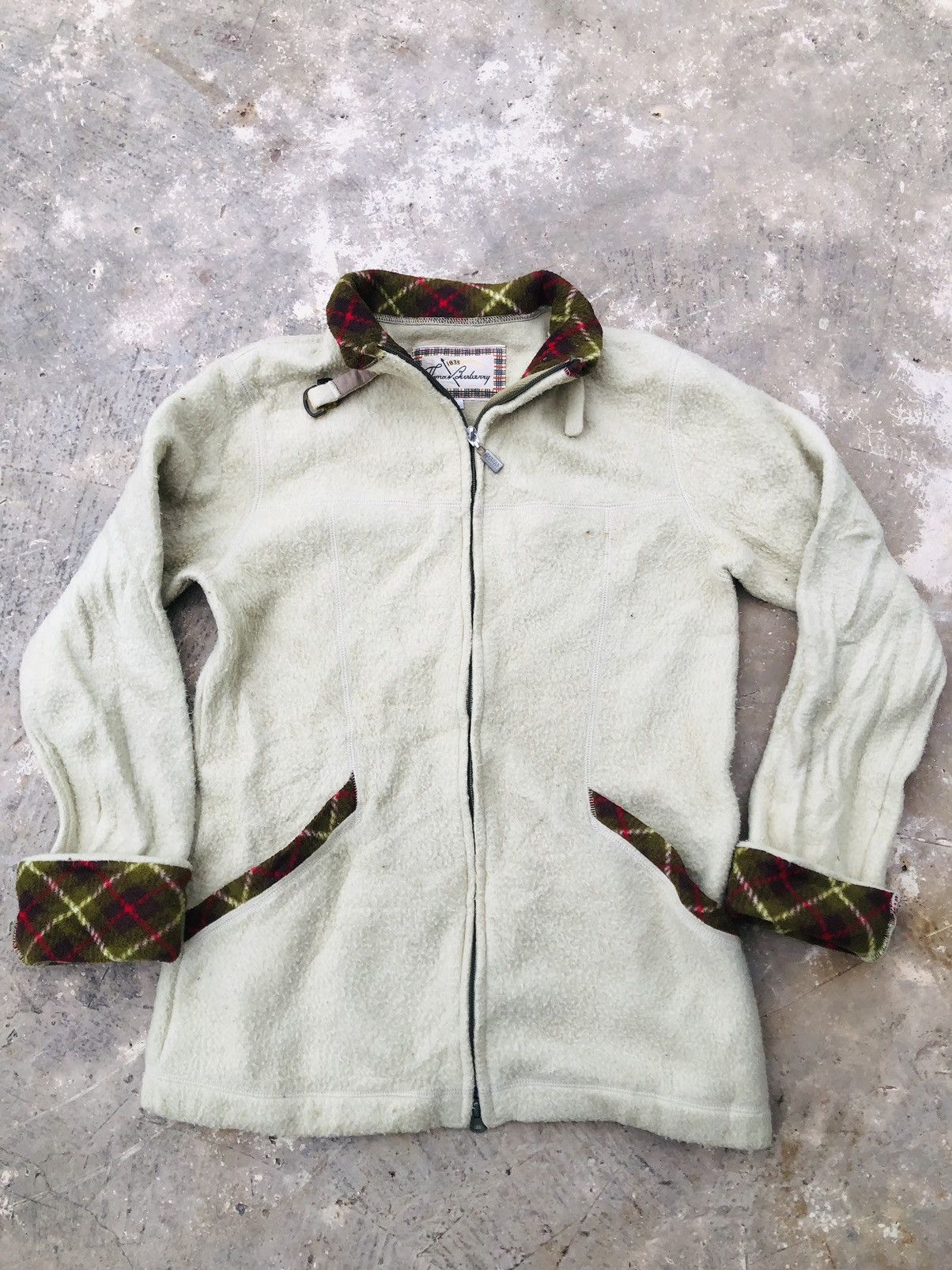 Burberry × Vintage thomas burberry jacket buckle neck Size US L / EU 52-54 / 3 - 1 Thumbnail
