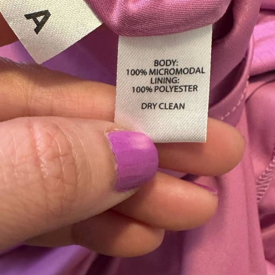 Loft Loft lilac sleeveless V neck mini summer dress size XSP Size XS / US 0-2 / IT 36-38 - 4 Thumbnail