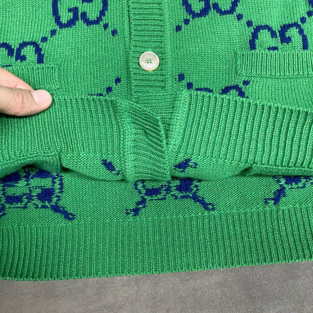 Gucci Gucci Green full-print cardigan sweater 2501-Nextarrow Size US M / EU 48-50 / 2 - 3 Thumbnail