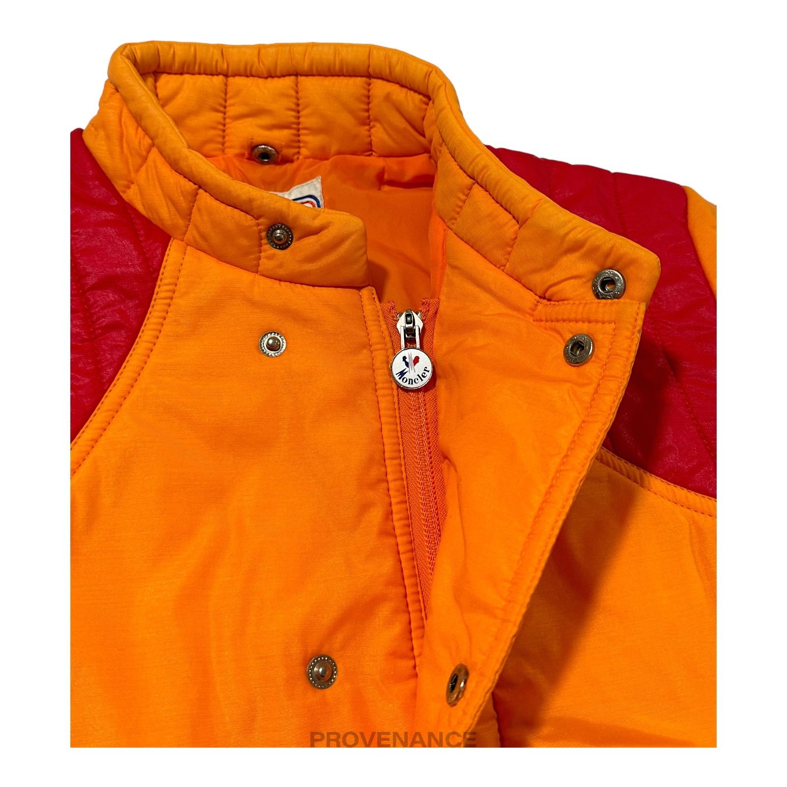 Moncler 🔴 Moncler Light Ski Jacket Coat - Orange/Red Size US L / EU 52-54 / 3 - 6 Thumbnail