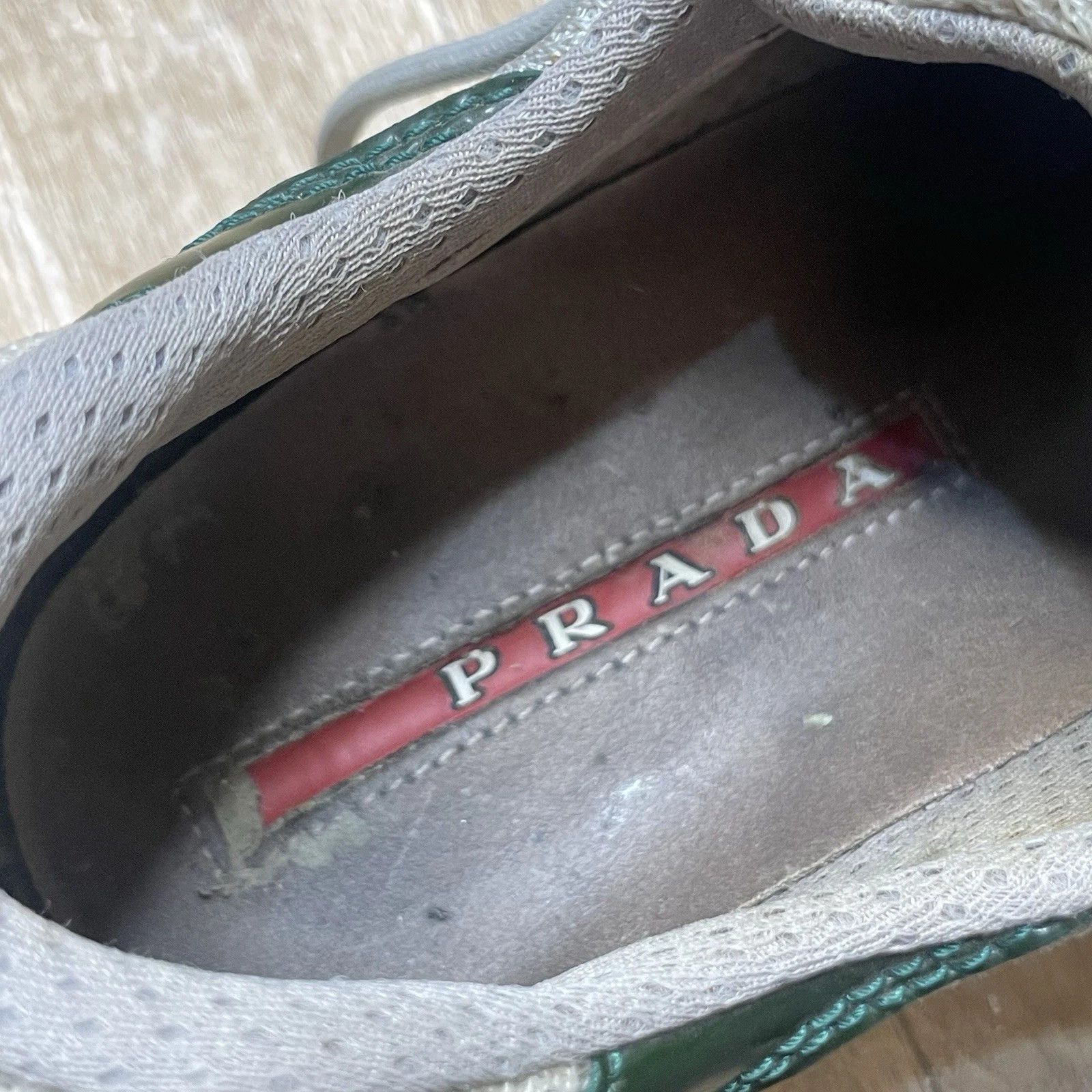 Prada Prada America's Cup Linea Rossa green Patent Leather Mesh Size US 8 / IT 38 - 18 Thumbnail