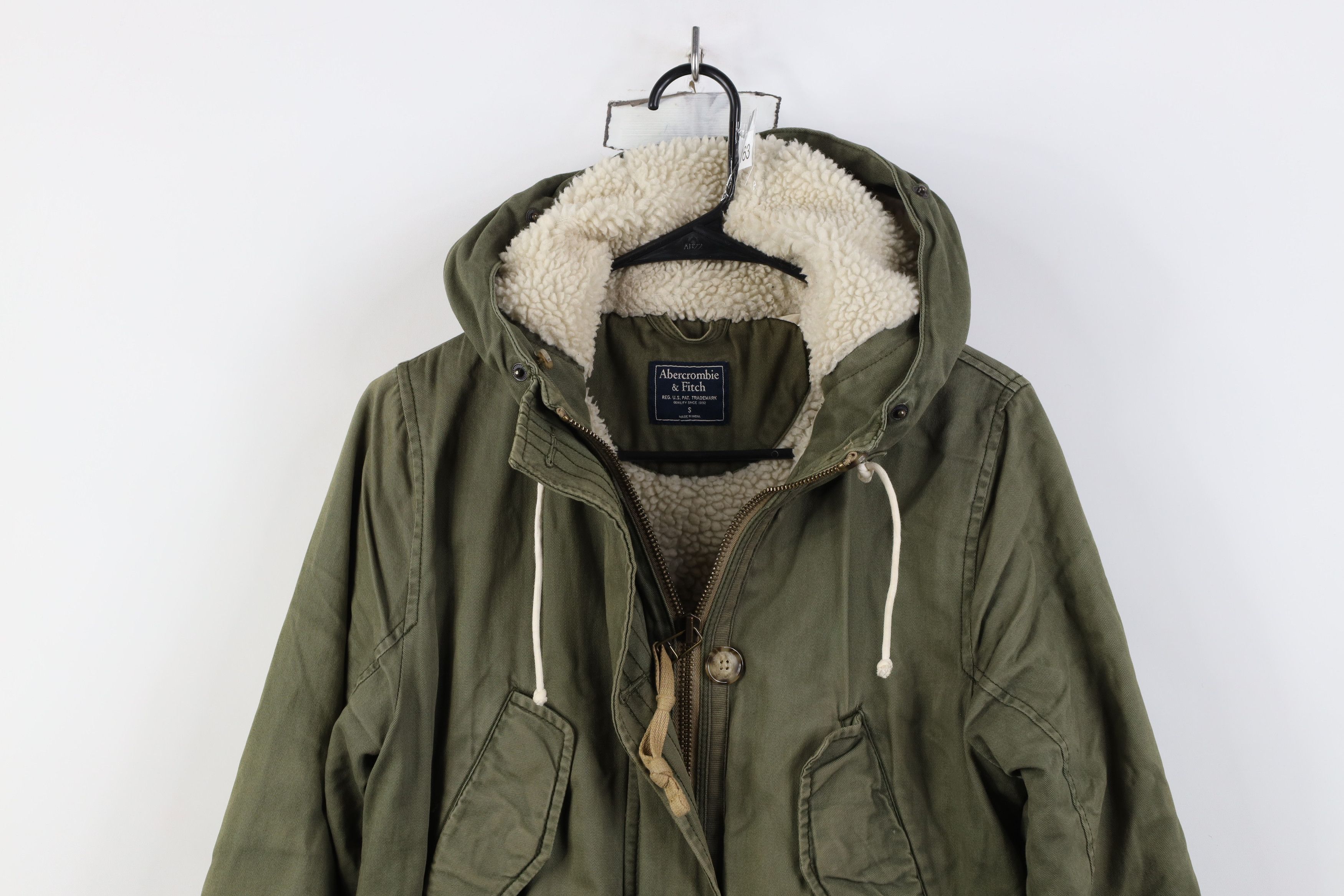 Abercrombie & Fitch Vintage Y2K Abercrombie & Fitch Lined Military Parka Jacket Size S / US 4 / IT 40 - 2 Thumbnail
