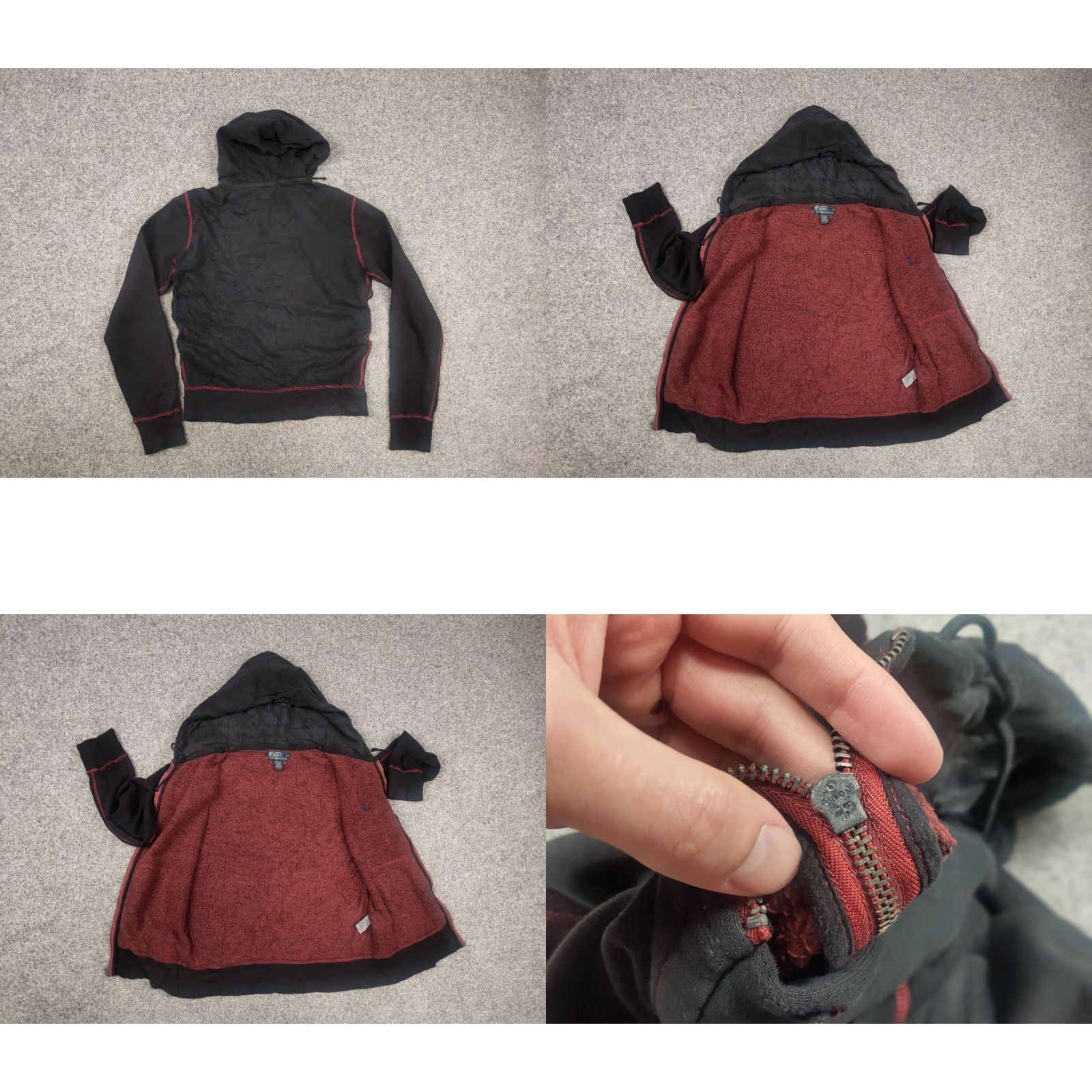 Polo Ralph Lauren VINTAGE Polo Ralph Lauren Logo Black Red Zip Hoodie 90s Polo Ralph Lauren Hoodie S Mens Black 90s Logo Hoodie Size US S / EU 44-46 / 1 - 9 Thumbnail