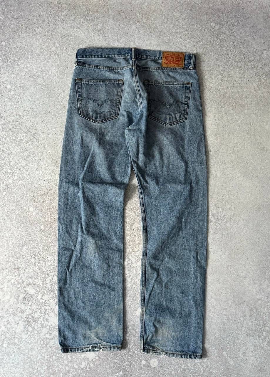Levi's × Levi's Vintage Clothing × Vintage Vintage Levi’s 501 Washed Blue Denim Baggy Pants Y2K Rare Size US 32 / EU 48 - 1 Thumbnail