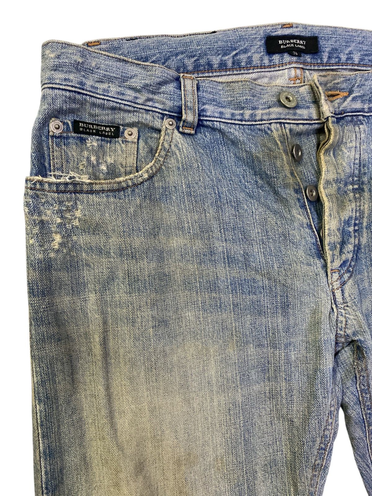 Burberry × If Six Was Nine Burberry Black Label Distressed Denim Size US 32 / EU 48 - 2 Thumbnail