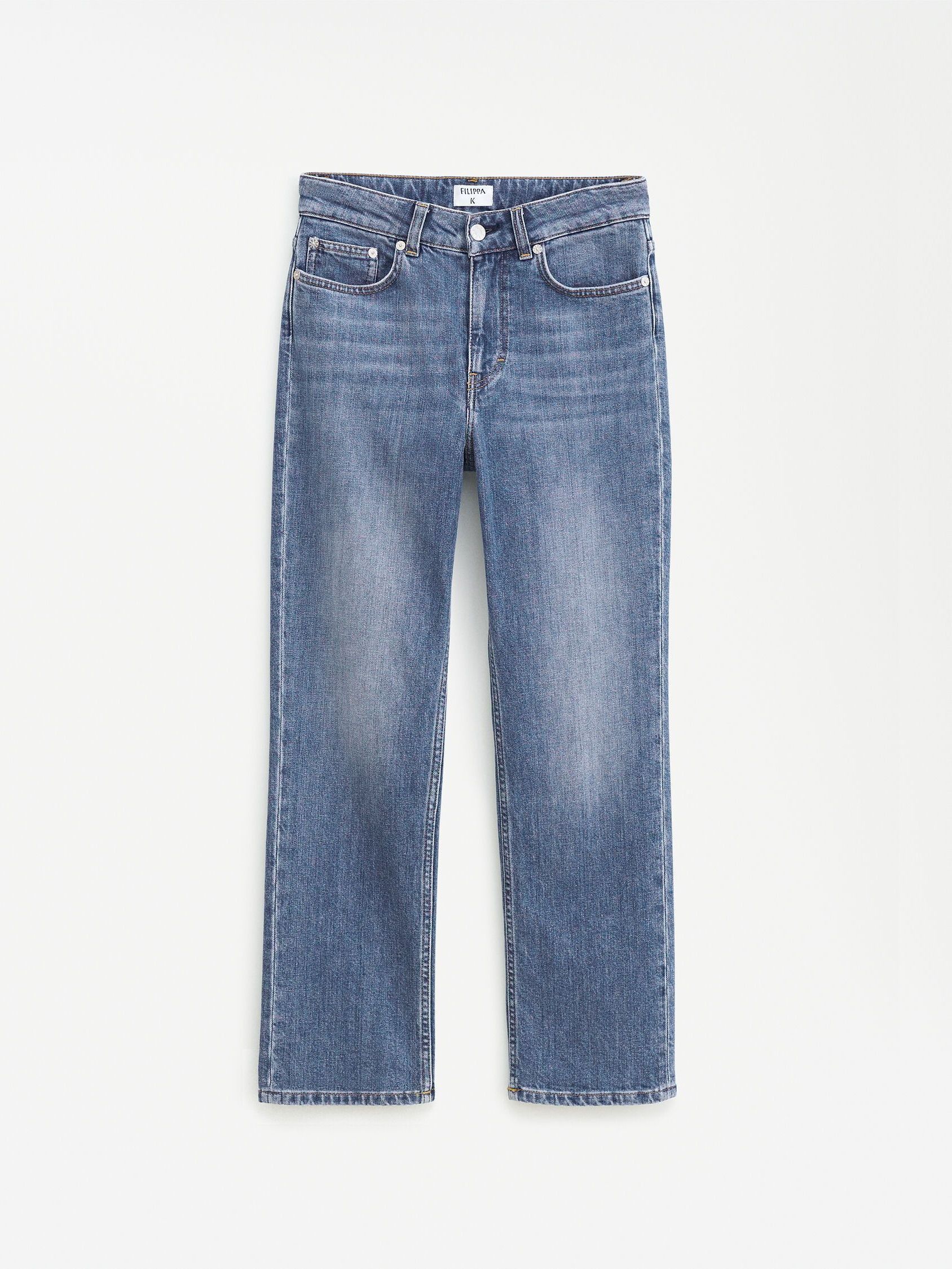 Filippa K Filippa K Stella Cropped Mid Blue Wash Jeans Size 29" - 1 Thumbnail