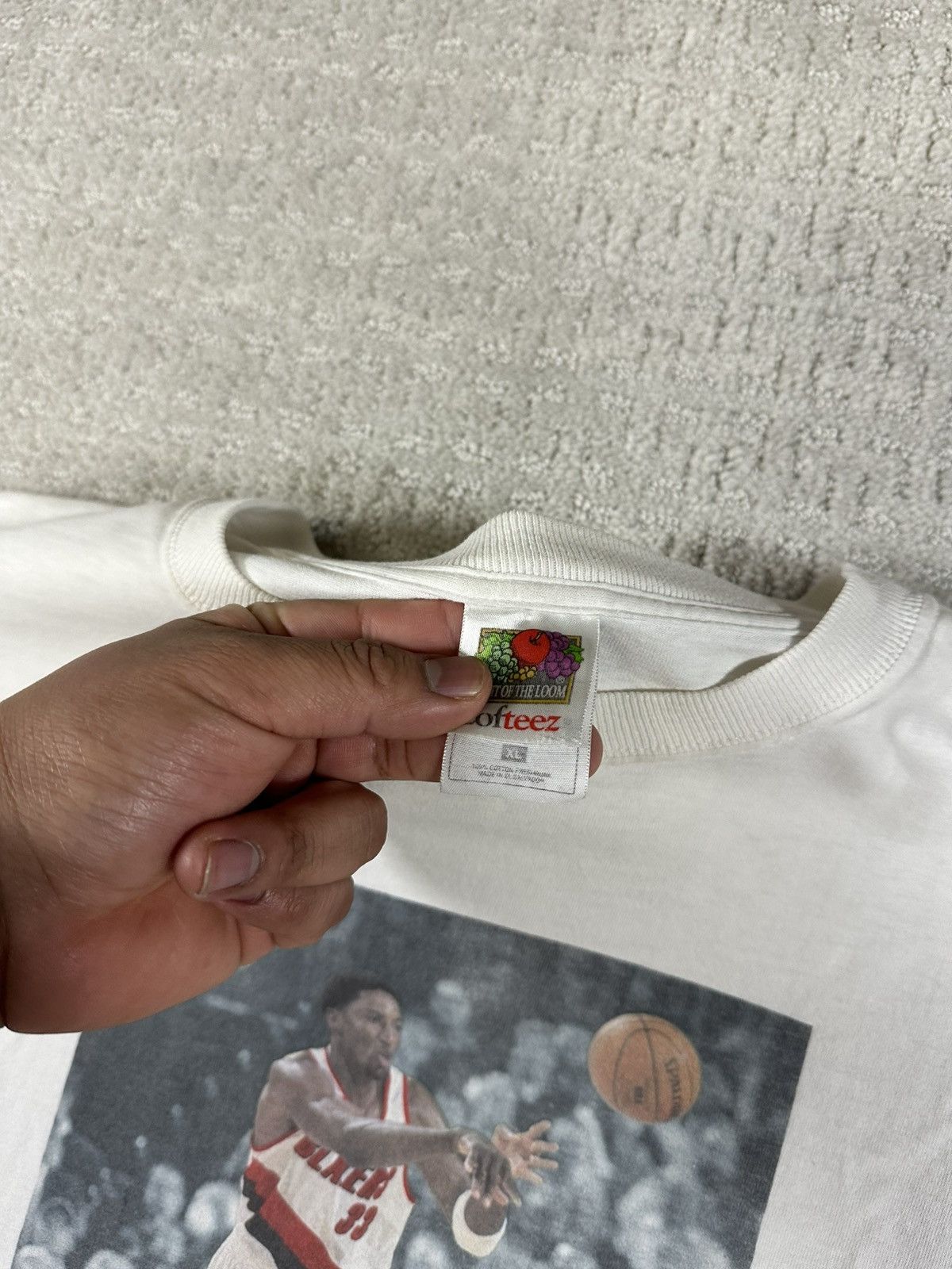 NBA Vintage Scottie Pippen Portland Trailblazers T-shirt Size US XL / EU 56 / 4 - 4 Thumbnail