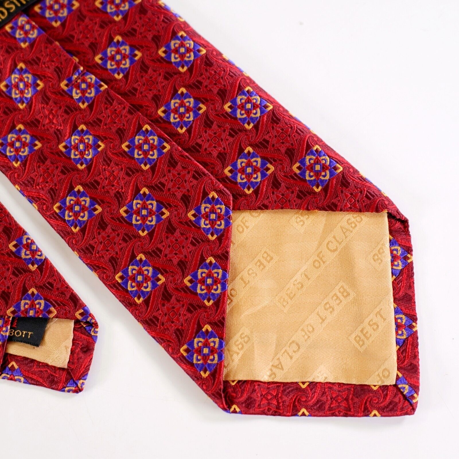 Robert Talbott Robert Talbott Best Of Class Nordstrom Red Woven Floral Geom Size ONE SIZE - 6 Thumbnail