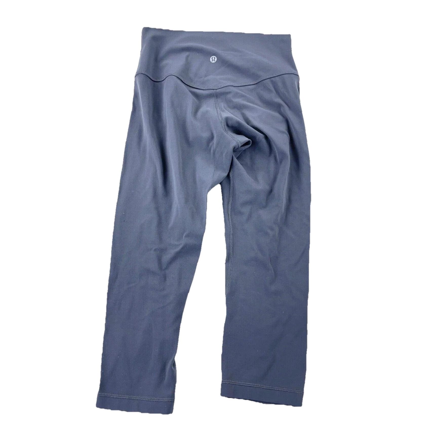 Lululemon VINTAGE Lululemon Leggings Women 6 Gray Wunder Under Cropped Stretch Pull On Workout Size 28" / US 6 / IT 42 - 2 Thumbnail
