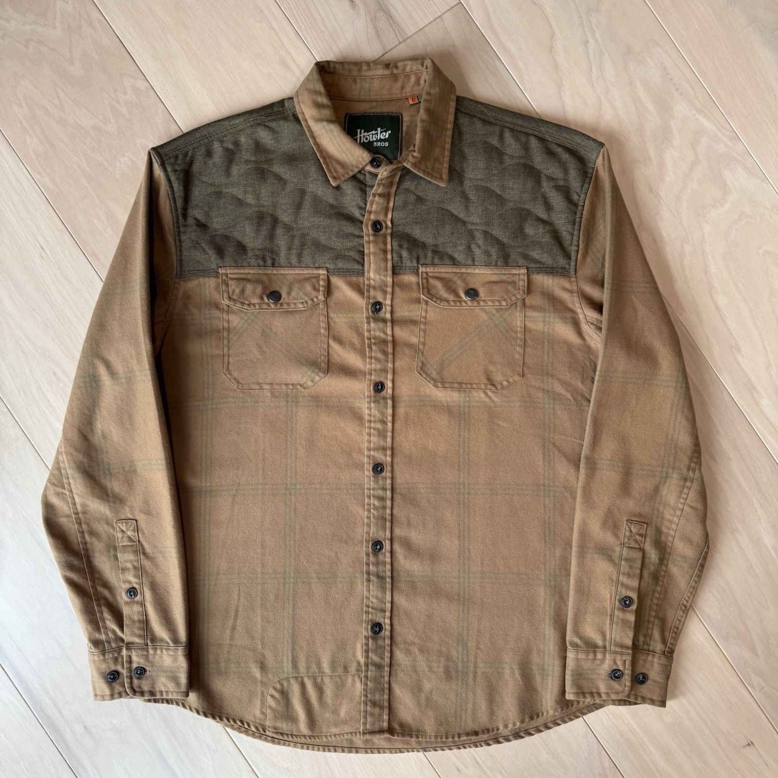Howler Brothers Howler Brothers Quintana Quilted Flannel Shirt Large Brown Size US L / EU 52-54 / 3 - 2 Thumbnail