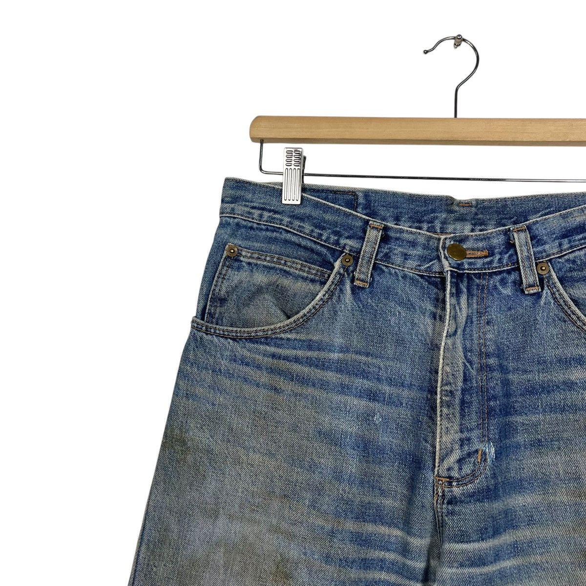 Wrangler Vintage Wrangler Distressed Flare Denim Jeans Size US 32 / EU 48 - 6 Thumbnail