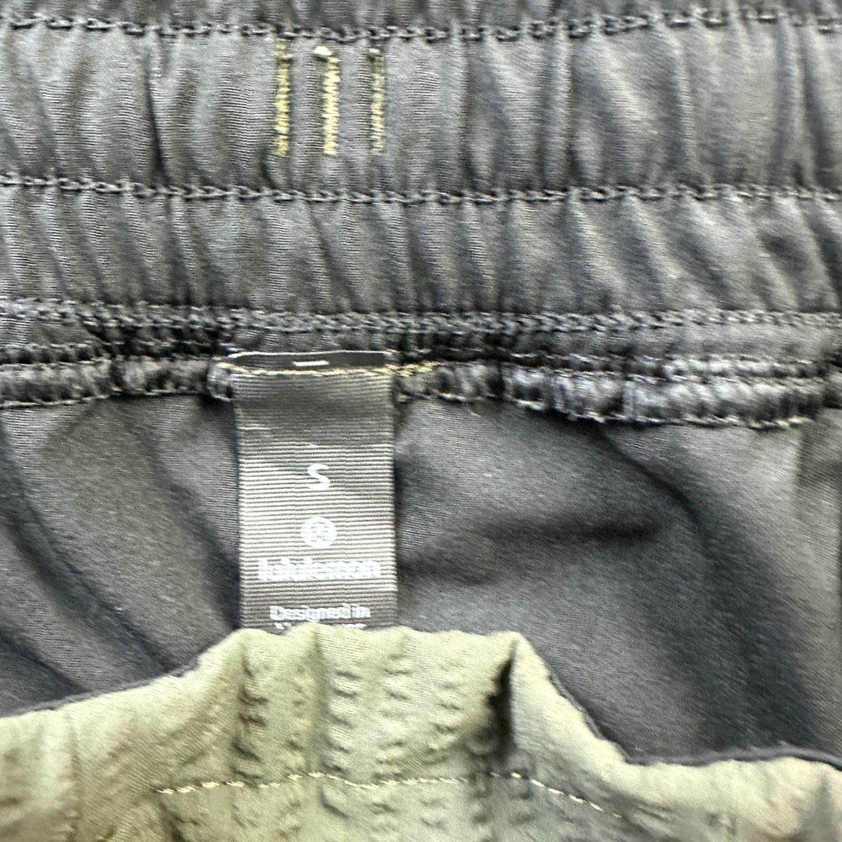Lululemon Lululemon Shorts Mens Small Bowline Seersucker 8" Gray Polyester Drawstring Pockets Athletic Activewear 8 in Inseam Regular Size US 29 - 5 Thumbnail