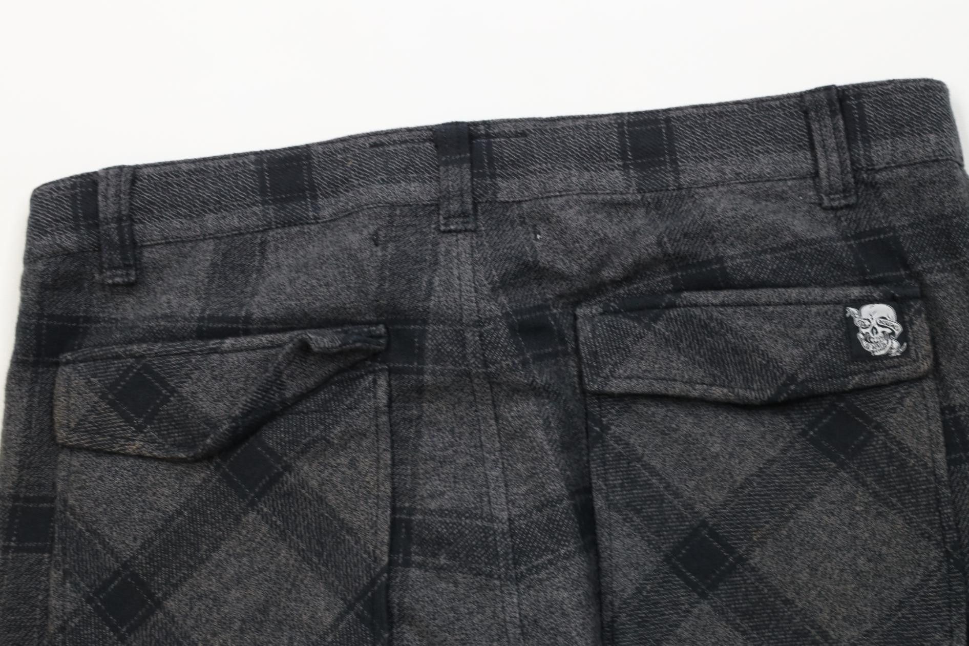 Fox Racing Vintage Fox Racing Flannel Skull Shorts Gray Plaid Size US 34 / EU 50 - 12 Thumbnail