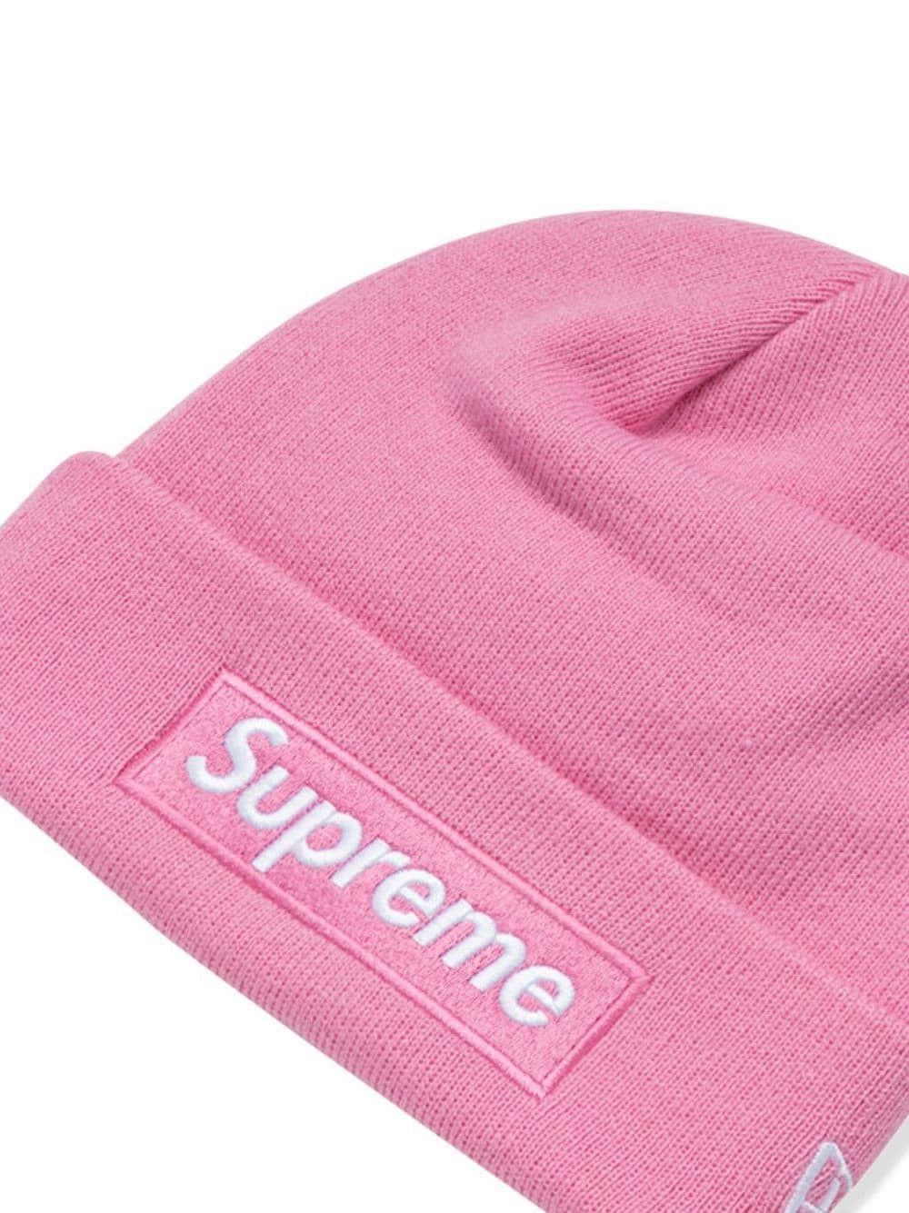 New Era × Supreme FW21 Supreme New Era Box Logo Beanie Pink OS Size ONE SIZE - 12 Thumbnail