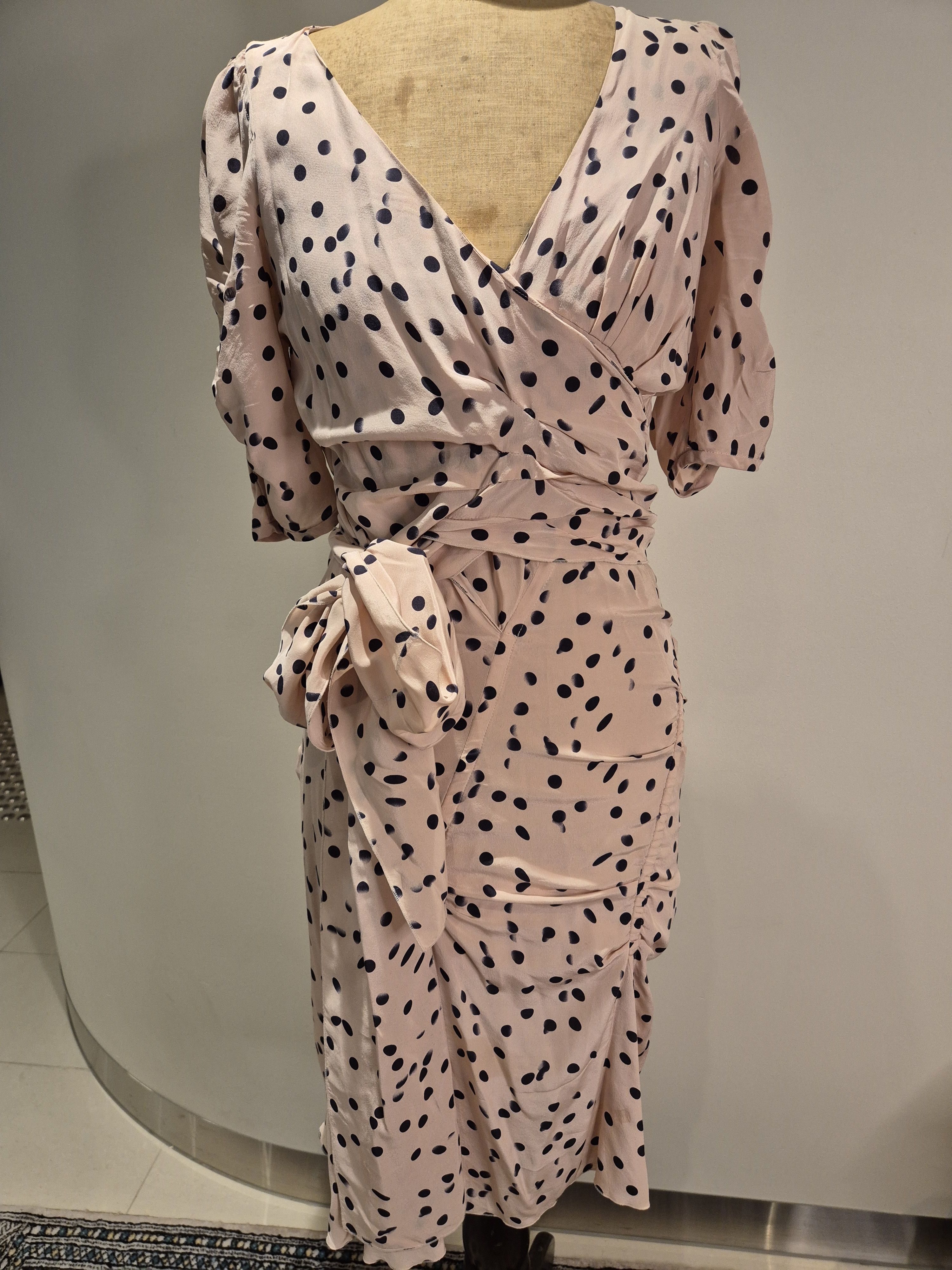 Sonia Rykiel Sonia Rykiel archive pink silk wrap bodice dress Size XS / US 0-2 / IT 36-38 - 1 Thumbnail