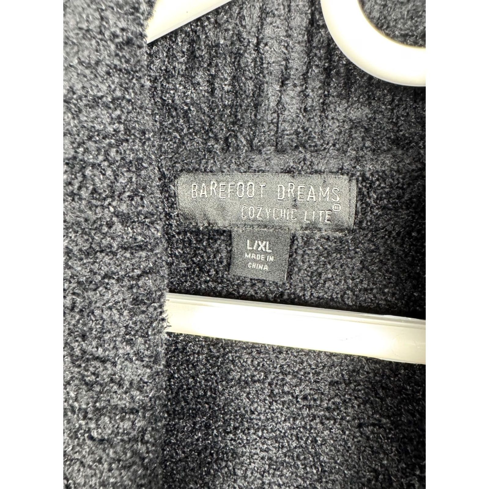 Vintage Barefoot Dreams Cozychic Lite Cardigan Sweater Women's L/XL Gray Charcoal Size XL / US 12-14 / IT 48-50 - 4 Thumbnail
