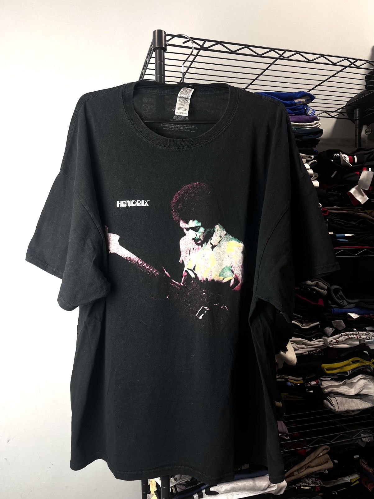 Jimi Hendrix Vintage Jimi Hendrix Guitar Player Band T Shirt Size US XXL / EU 58 / 5 - 1 Thumbnail