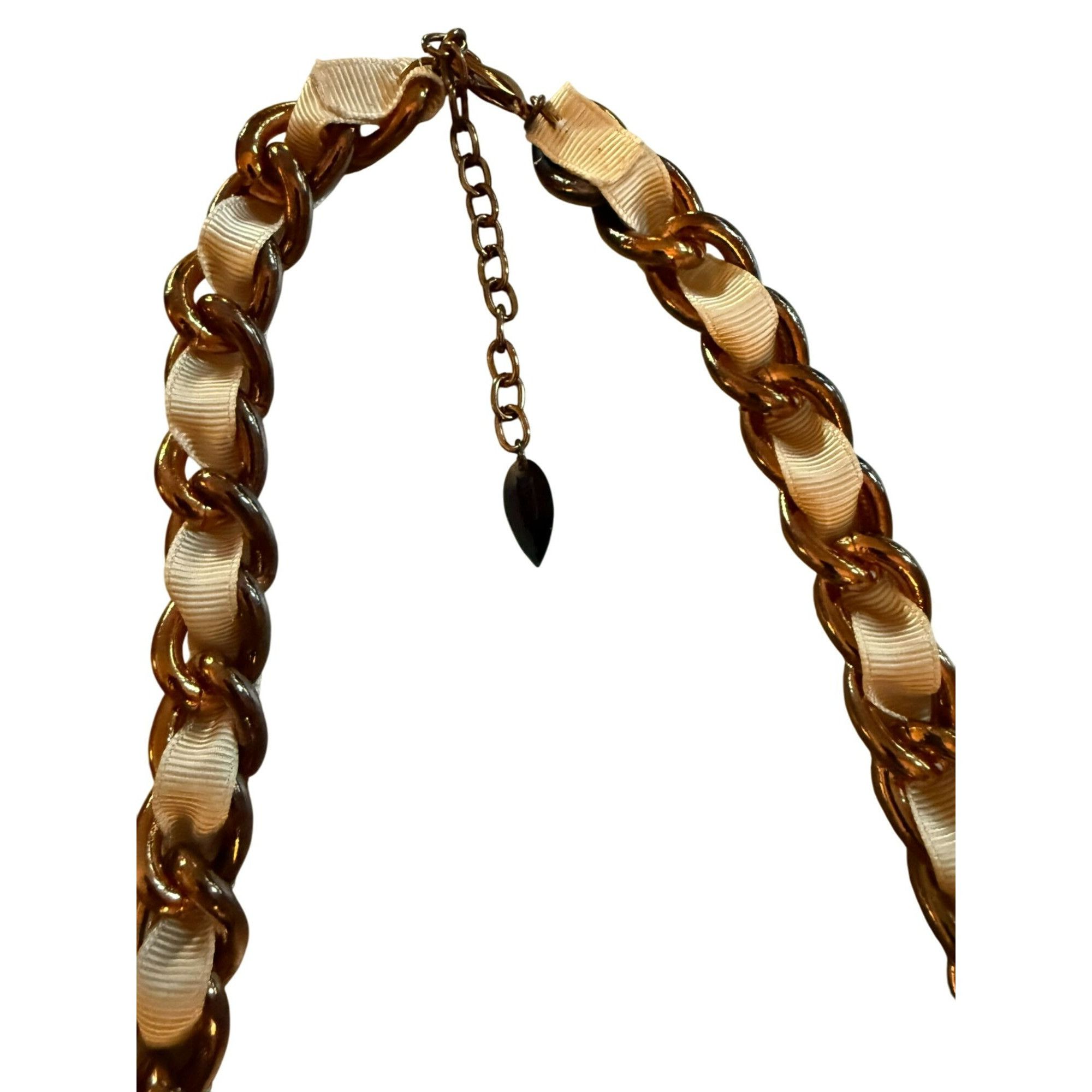 Coldwater Creek Vintage Coldwater Creek Gold-Tone Chain Link Necklace With W Size ONE SIZE - 2 Thumbnail