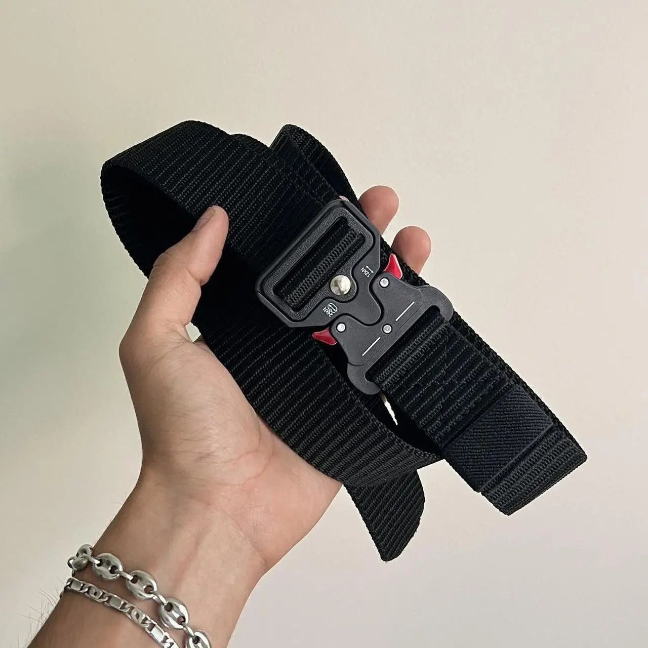 Other y2k black tactical military unique buckle design belt Size ONE SIZE - 1 Thumbnail