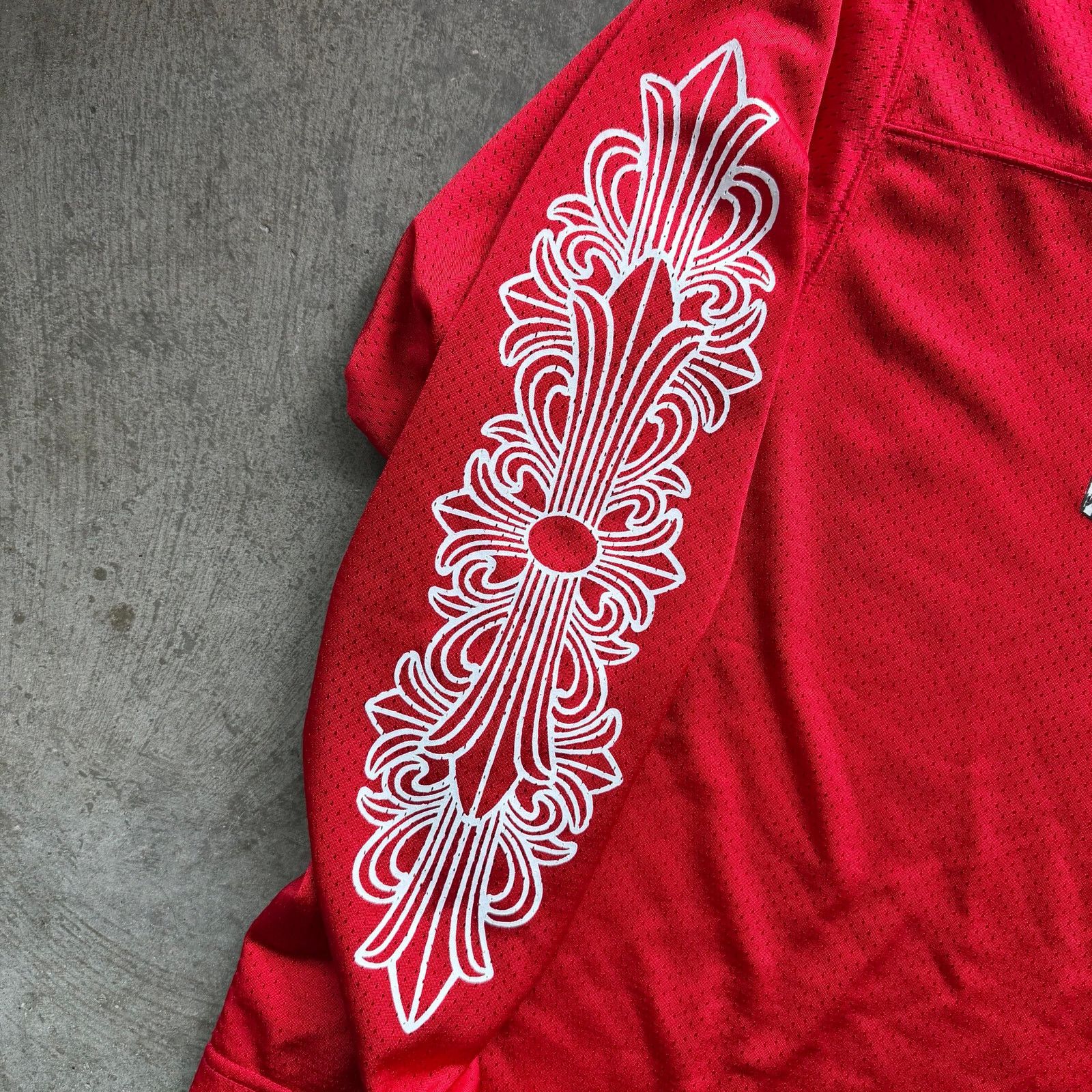 Chrome Hearts Chrome Hearts x Matty Boy Form L/S Mesh Jersey Red Size US L / EU 52-54 / 3 - 6 Thumbnail