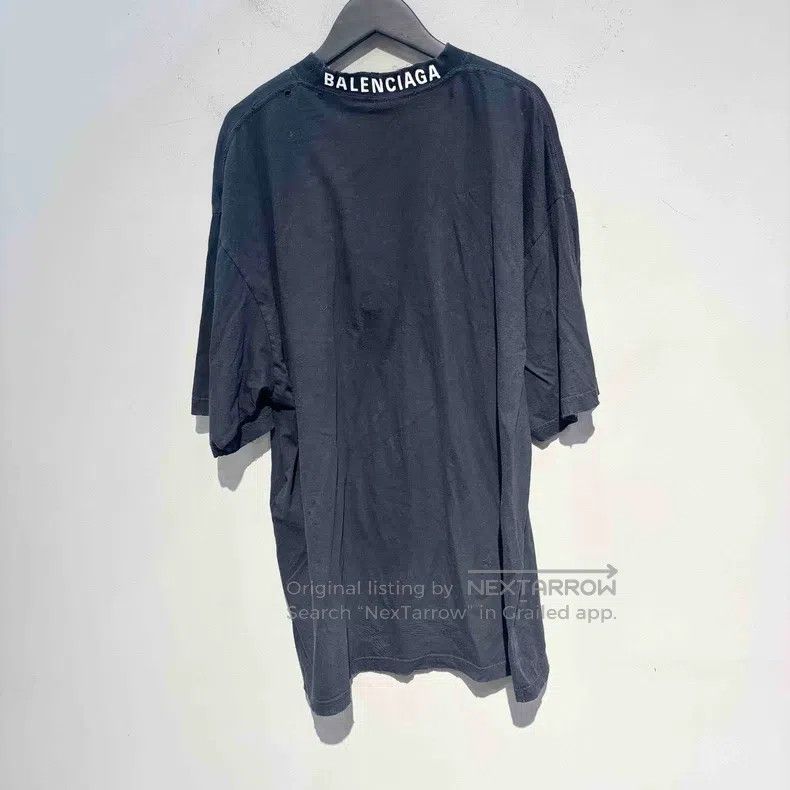 Balenciaga Balenciaga Washed Distressed T-Shirt Size US S / EU 44-46 / 1 - 1 Thumbnail