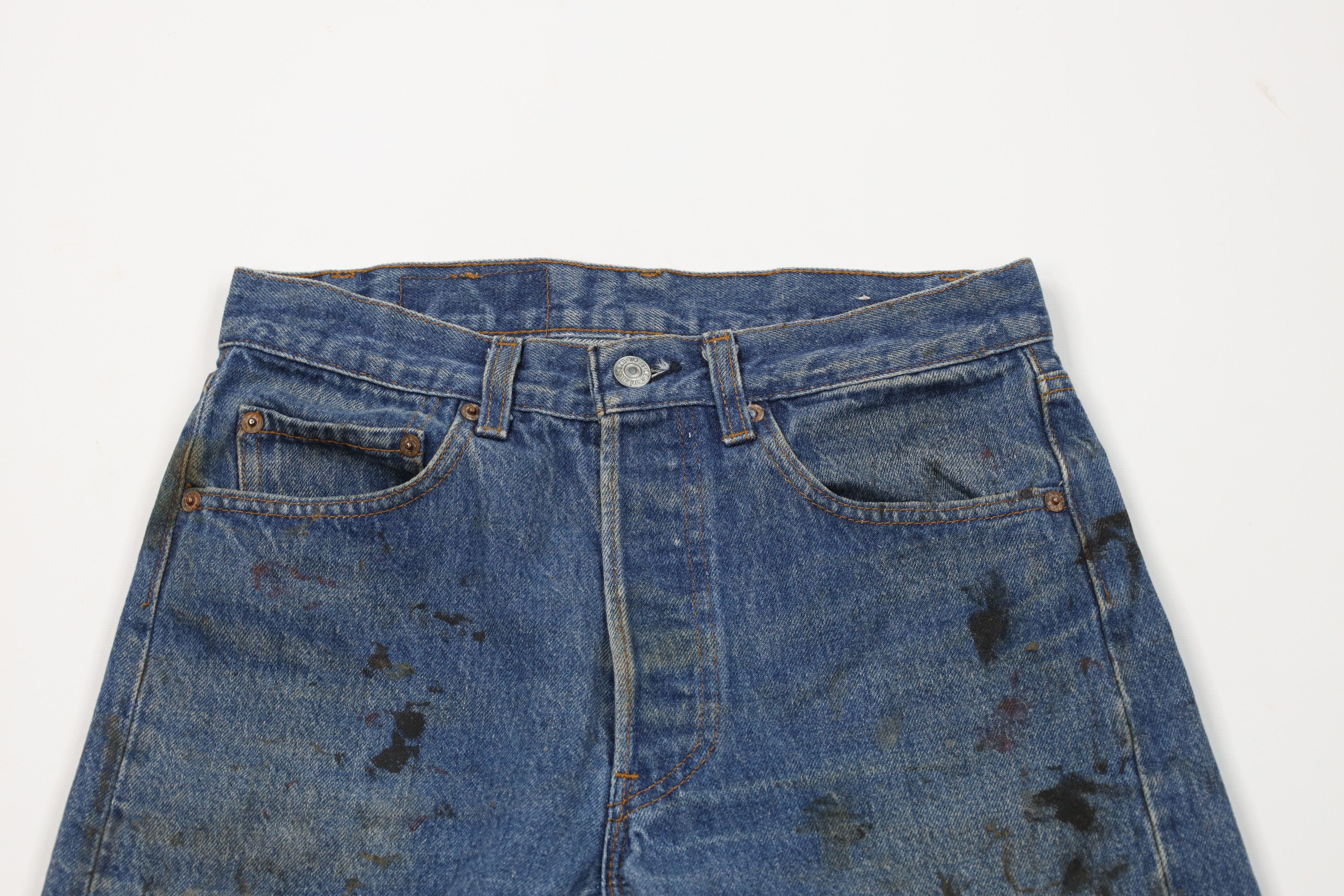 Levi's Vintage 80s Levis 501xx Button Fly Straight Leg Jeans USA Size US 29 - 2 Thumbnail