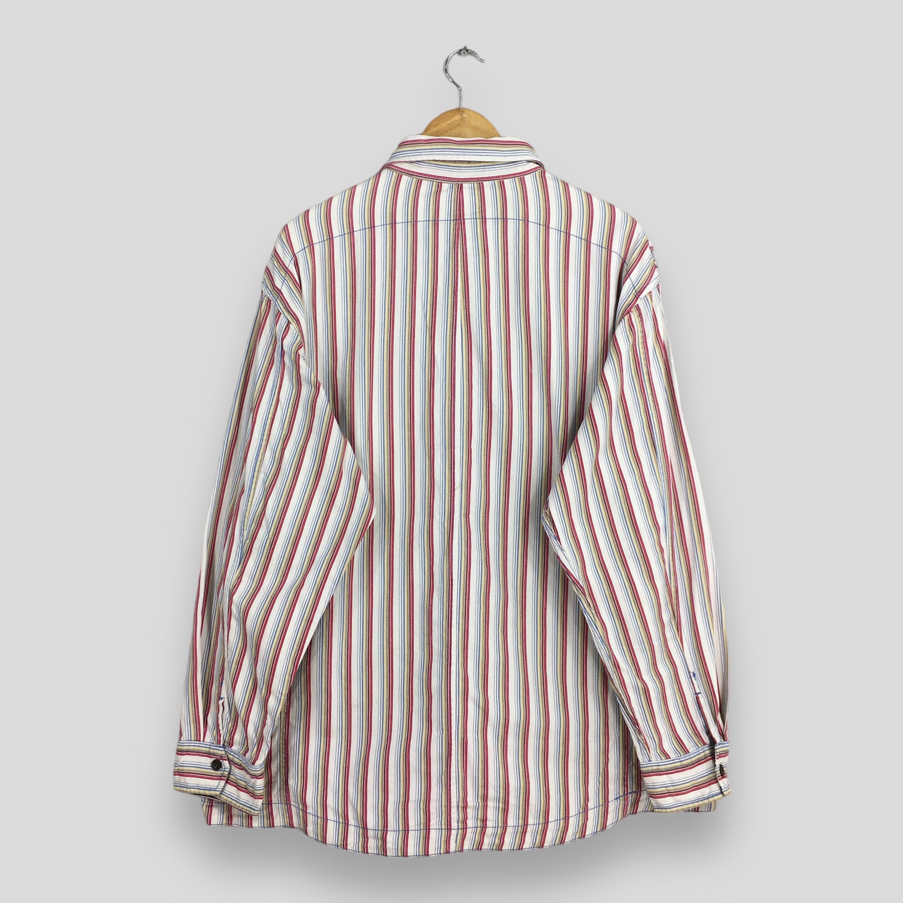 Flannel × Vintage Vintage Baffy Vertical Stripes Flannel Shirt XLarge Size US XL / EU 56 / 4 - 7 Thumbnail