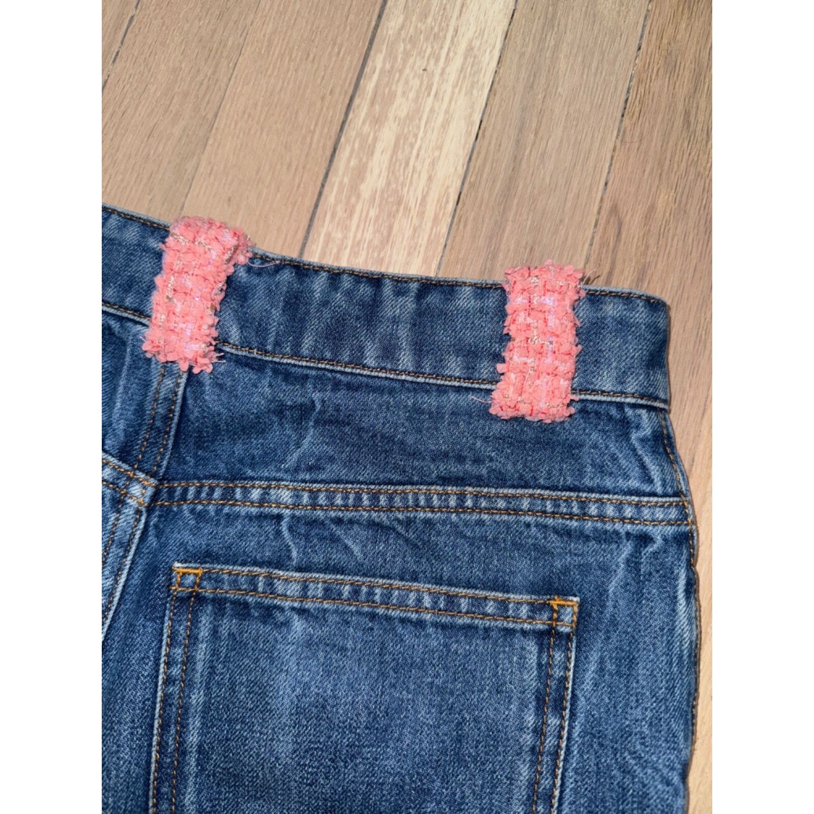 Chanel Chanel Gold Iridescent Tweed CC Logo Button Regular Jeans 38 Size 26" / US 2 / IT 38 - 18 Thumbnail