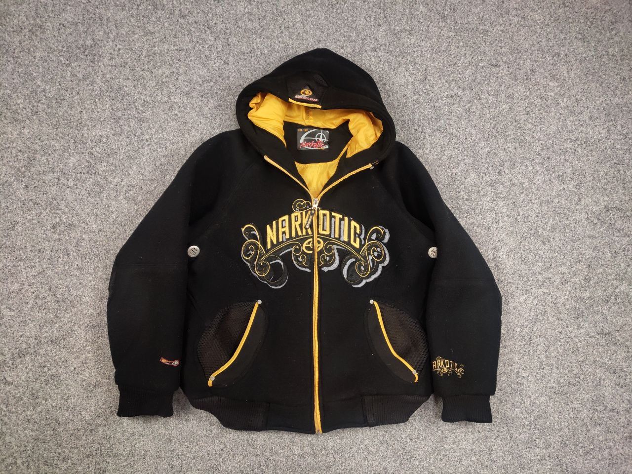 Narcotic GDC Vintage Narcotic Wear Baggy logo Fleece Jacket Y2K Style Size US M / EU 48-50 / 2 - 13 Thumbnail
