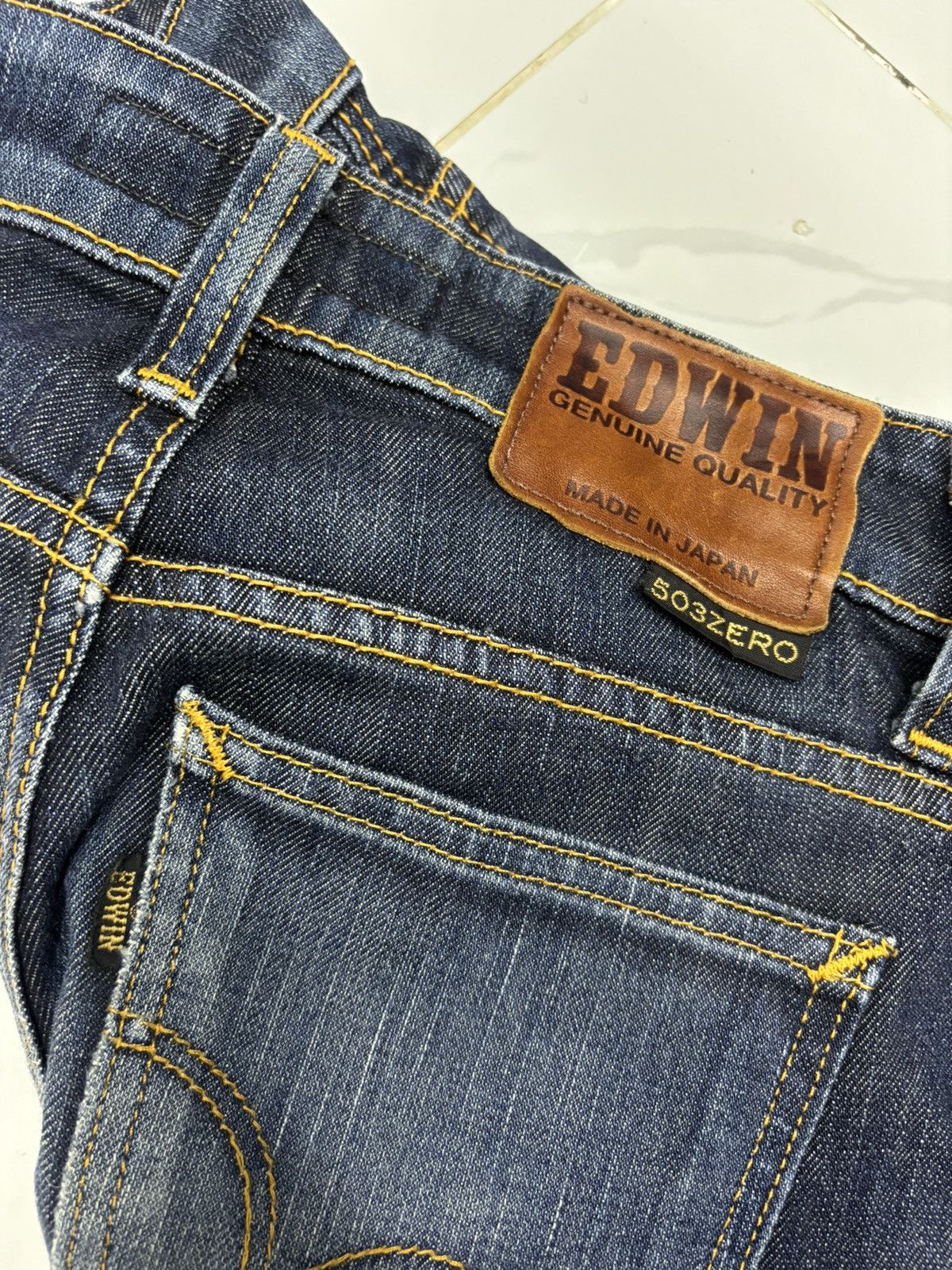 Edwin × If Six Was Nine × Le Grande Bleu (L.G.B.) 🔥EDWIN 503Zero Slim Skinny Blue Denim Jeans Size 27" / US 4 / IT 40 - 10 Thumbnail