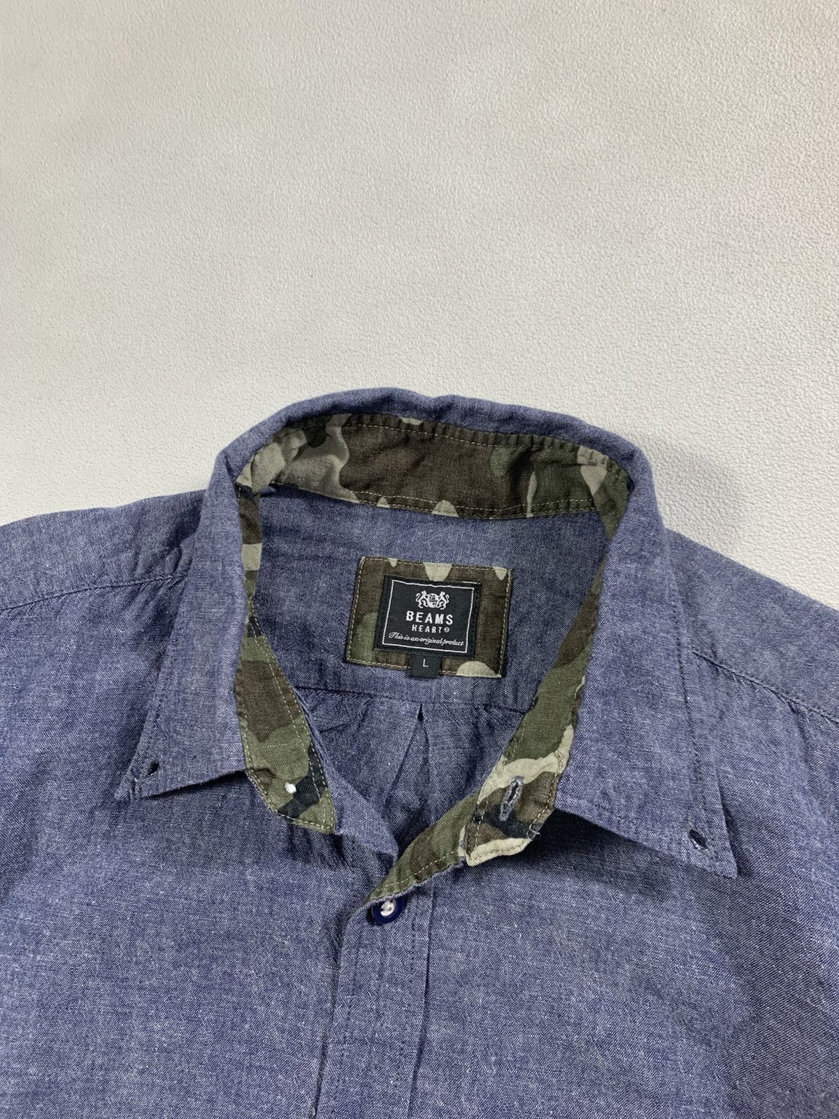 Beams Plus Beams heart shirt Size US L / EU 52-54 / 3 - 2 Thumbnail