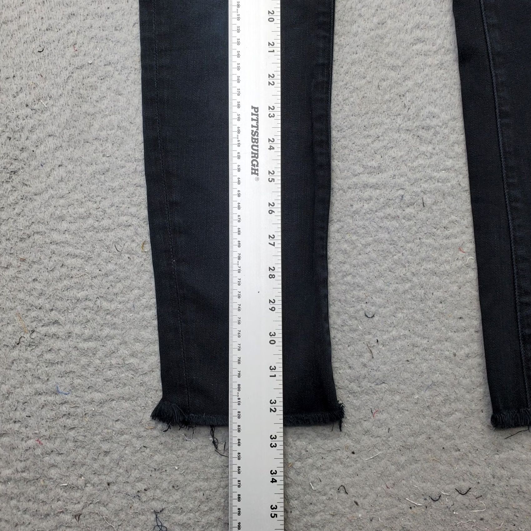 Citizens Of Humanity Citizens of Humanity Jeans Women 25 Black Denim Arielle Mid-Rise Skinny Raw Hem Mens? Size 42" / US 20 - 3 Thumbnail